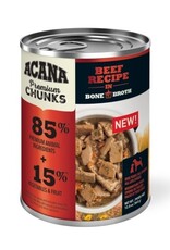 ACANA ACANA Grain-Free Premium Chunks Beef Recipe in Bone Broth Wet Dog Food - 12.8 Oz., Case of 12