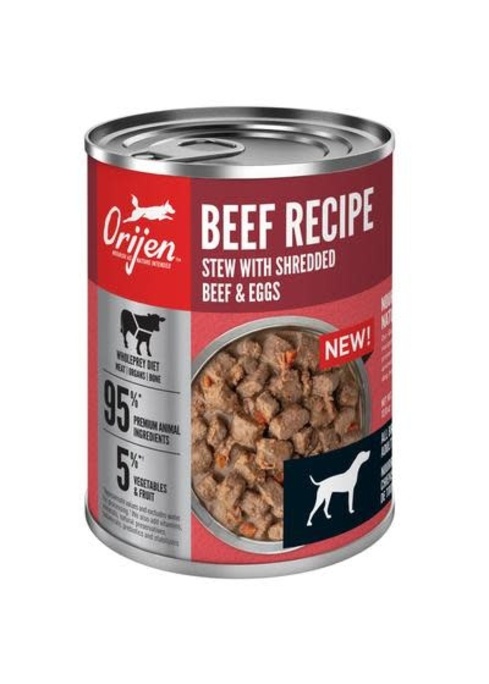 ORIJEN ORIJEN Beef Stew with Shredded Beef & Eggs Dog Food - 12.8 Oz, case of 12