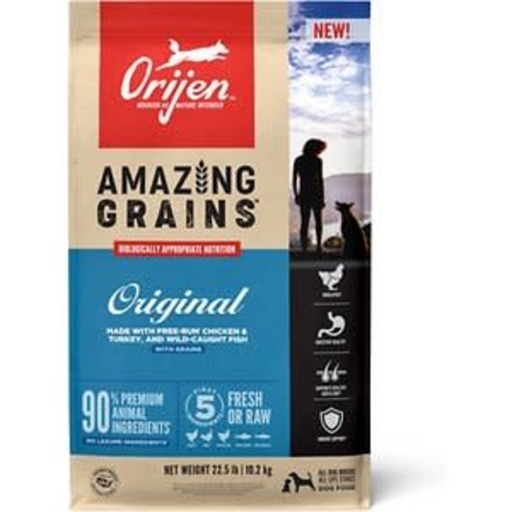 Orijen Orijen Amazing Grains Original Dry Dog Food - 22.5 Lb
