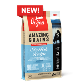 ORIJEN ORIJEN Amazing Grains Six Fish Recipe Dry Dog Food - 22.5 Lb Bag
