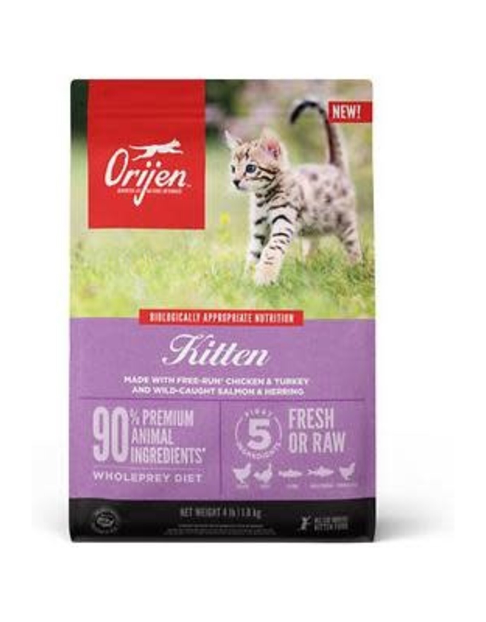 ORIJEN ORIJEN Dry Kitten Food - 4 Lbs.