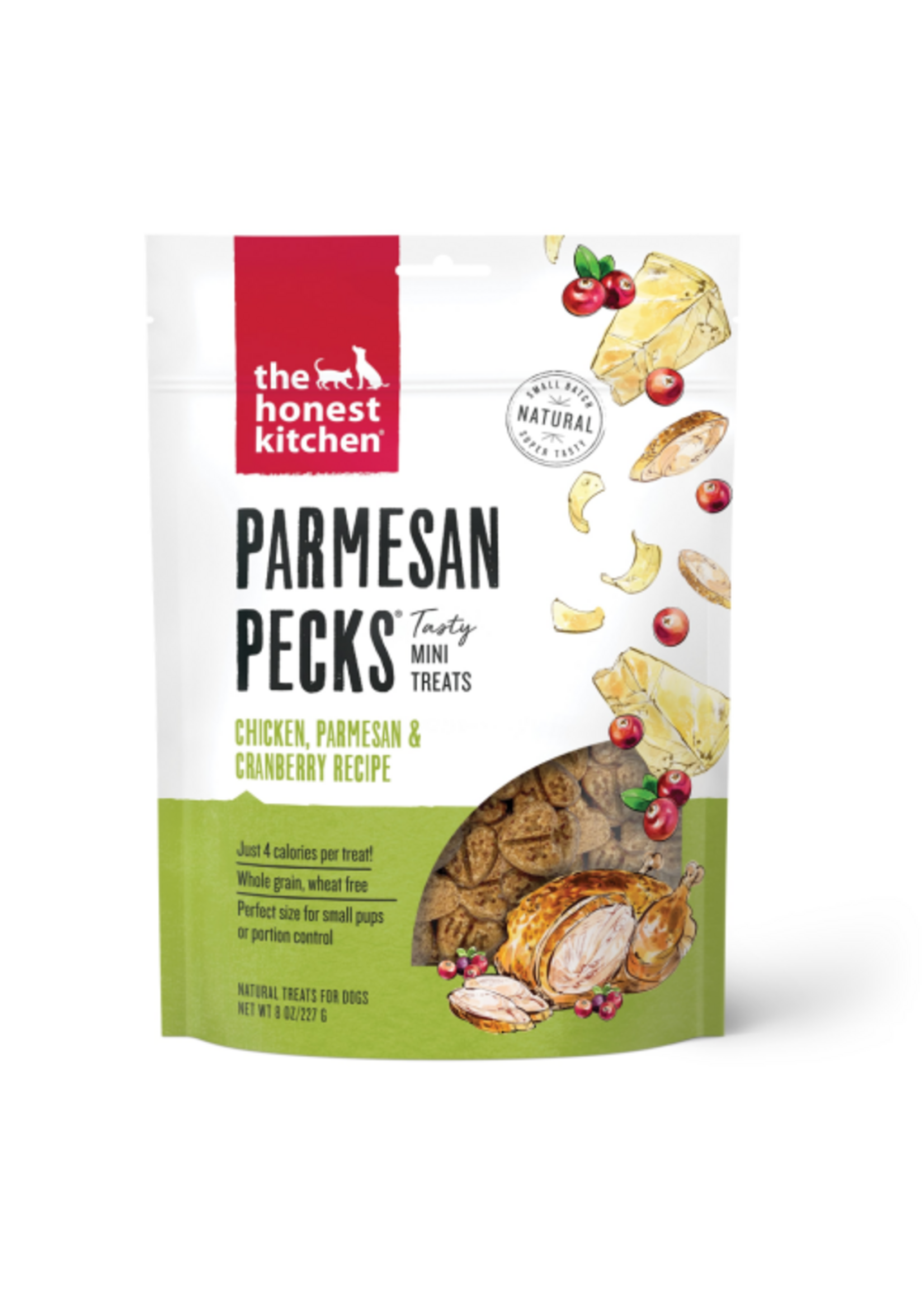 The Honest Kitchen The Honest Kitchen Parmesan Pecks Chicken & Cranberry Dog Treats - 8 oz