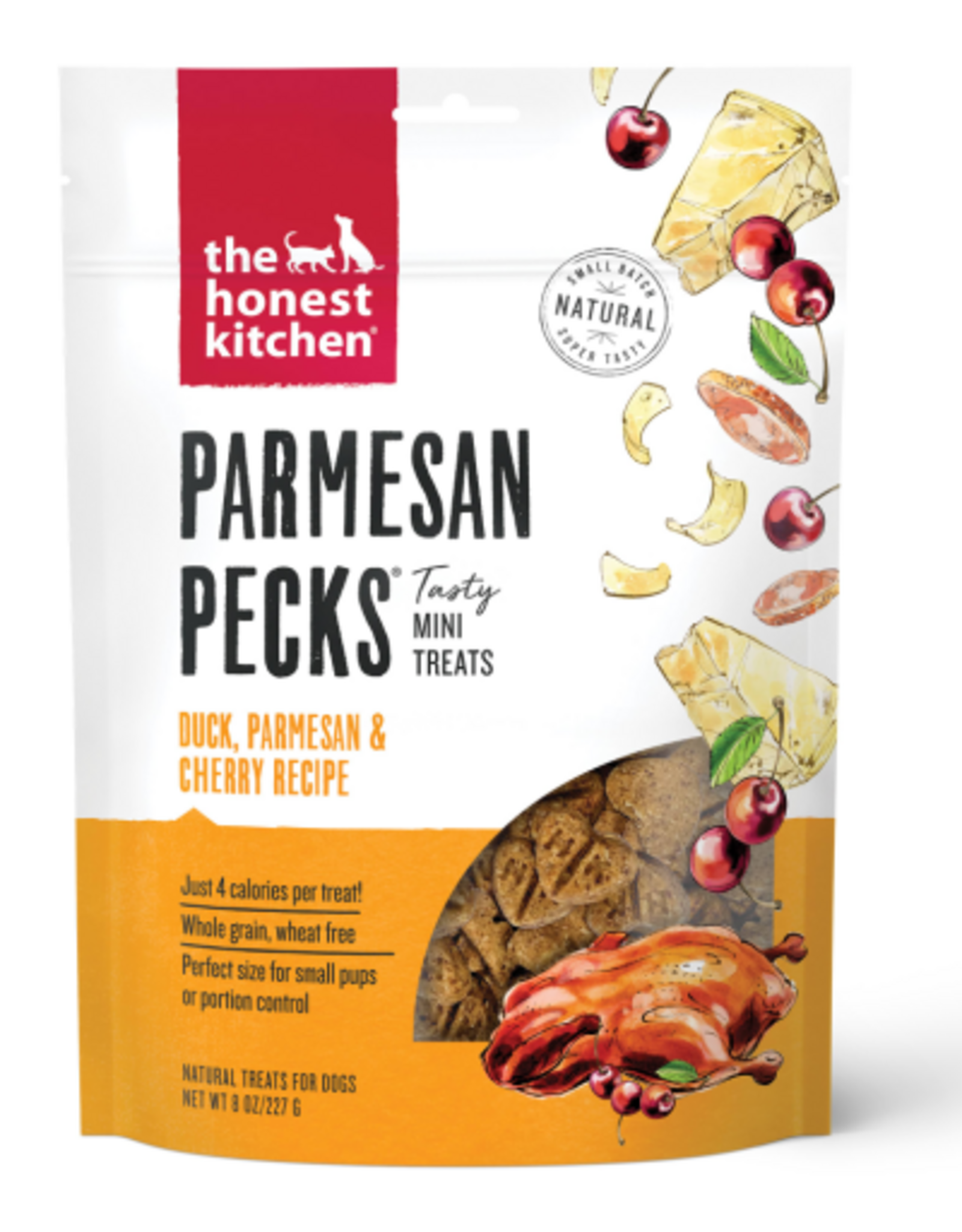 The Honest Kitchen The Honest Kitchen Parmesan Pecks: Duck, Parmesan & Cherry Recipe Dog Treats - 8 oz.