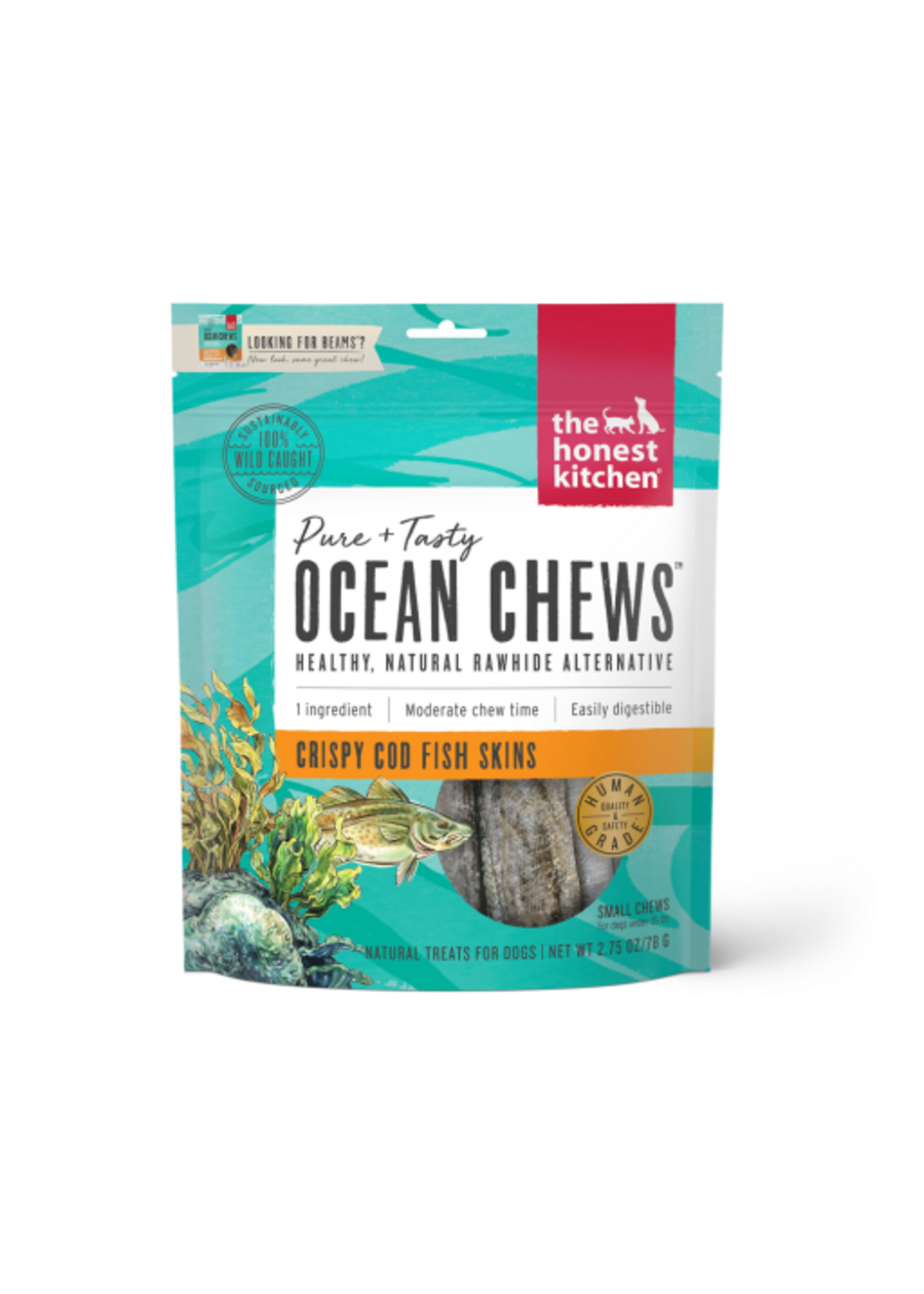 The Honest Kitchen The Honest Kitchen Ocean Chews Crispy Cod Fish Skins Dog Treats - 2.75 oz
