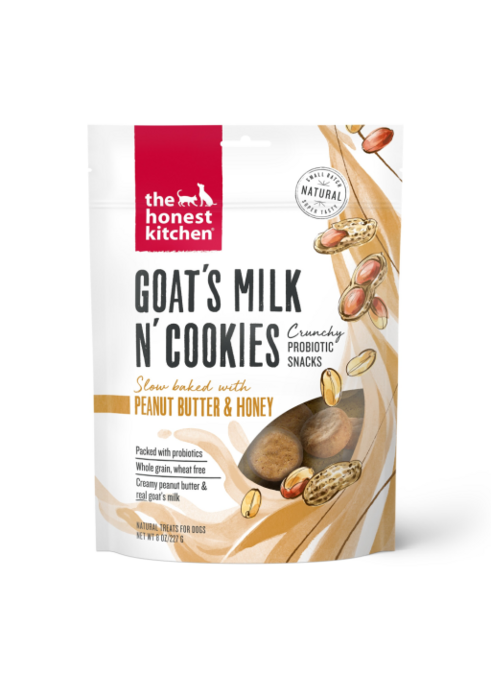 The Honest Kitchen The Honest Kitchen Goat's Milk N' Cookies Peanut Butter & Honey Dog Treats - 8 oz