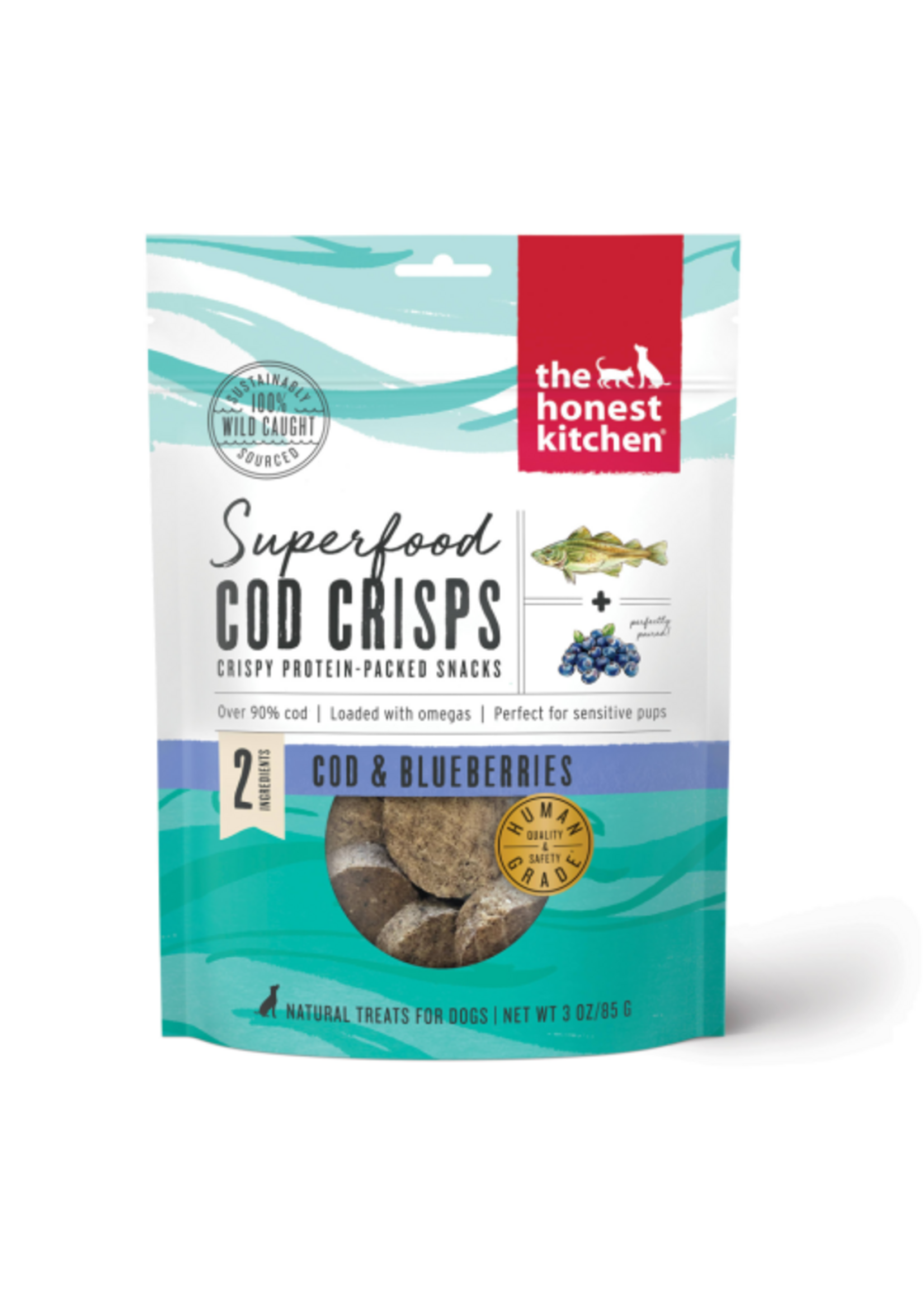 The Honest Kitchen The Honest Kitchen Superfood Cod Crisps: Cod & Blueberry - 3 oz