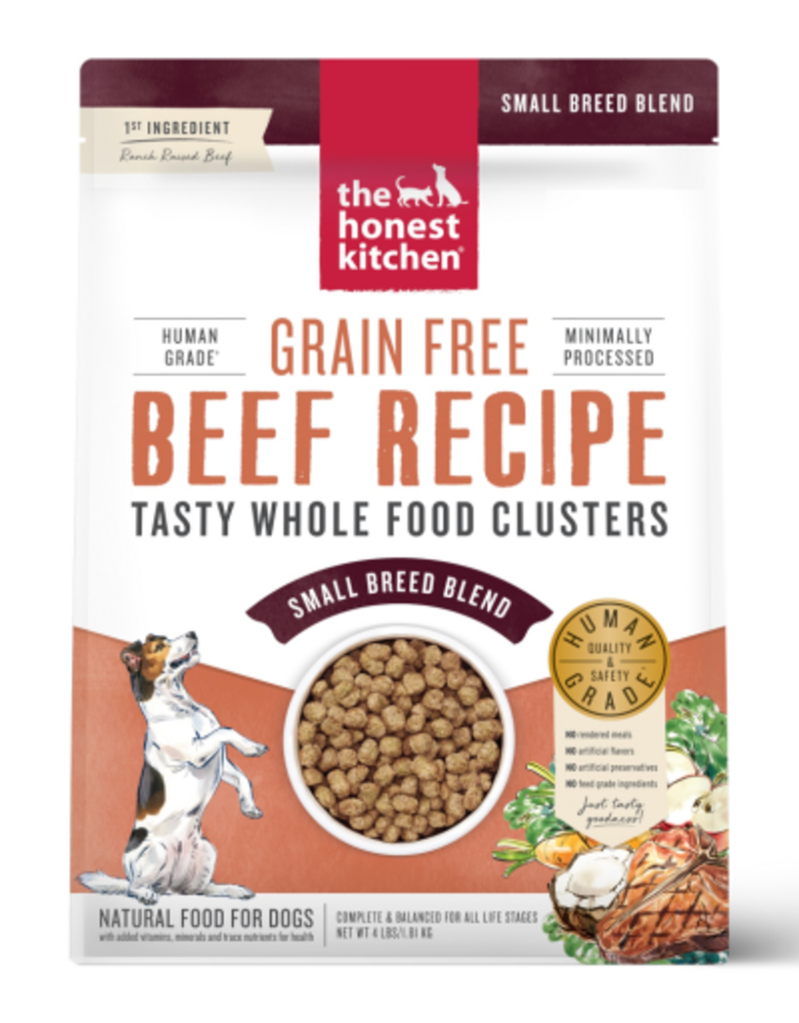 The Honest Kitchen The Honest Kitchen Whole Food Clusters Small Breed Grain Free Beef Dry Dog Food - 4 lbs.