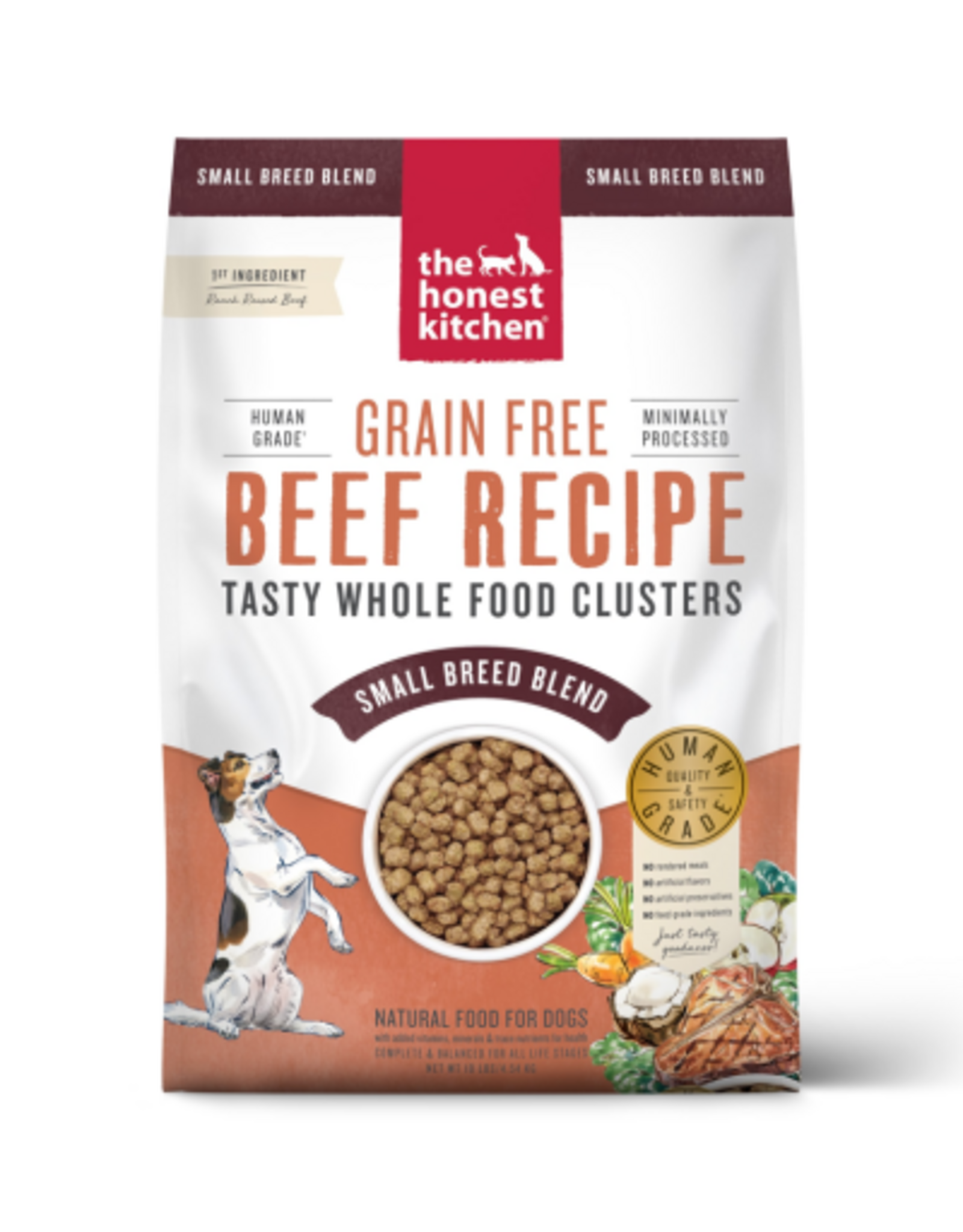 The Honest Kitchen The Honest Kitchen Whole Food Clusters Small Breed Grain Free Beef Dry Dog Food - 10 lbs.