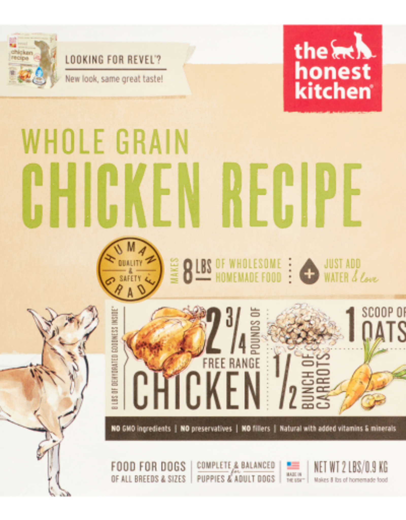 The Honest Kitchen The Honest Kitchen Dehydrated Dog Food Chicken & Organic Grains - 2 lbs (Makes 8 lbs)
