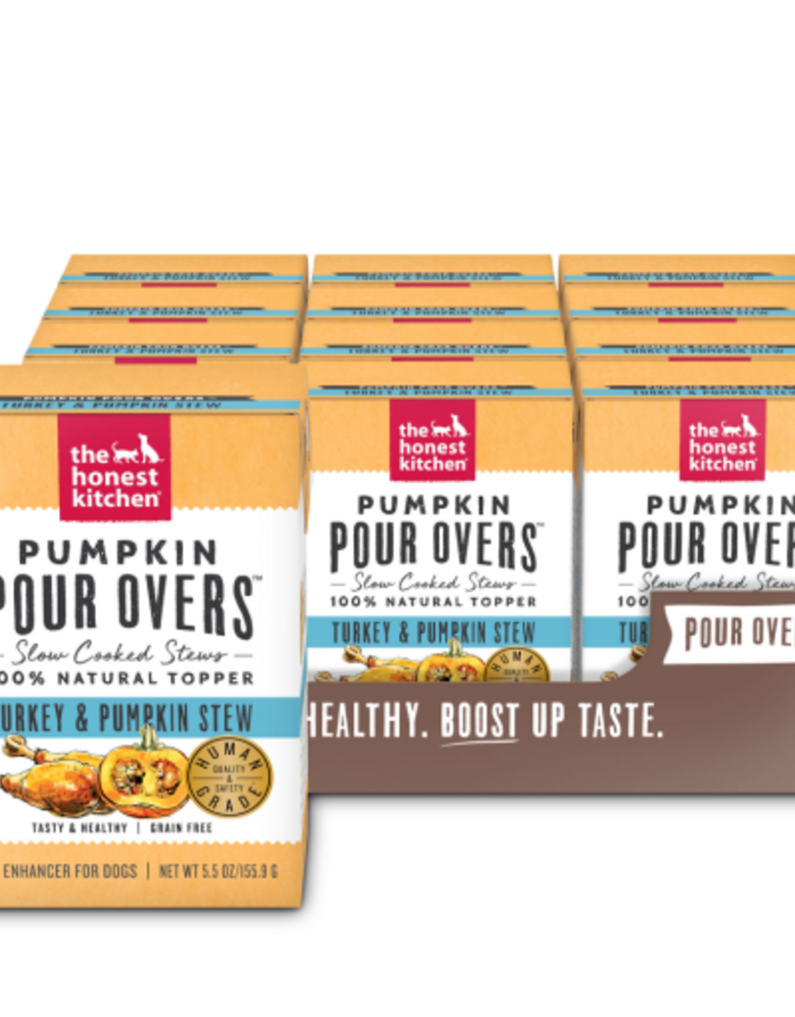 The Honest Kitchen The Honest Kitchen Pumpkin Pour Overs Turkey & Pumpkin Stew Wet Dog Food Topper, 5.5 oz., Case of 12