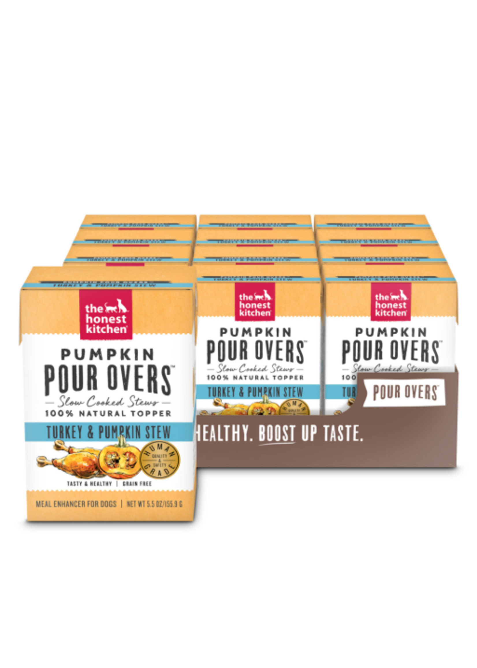 The Honest Kitchen The Honest Kitchen Pumpkin Pour Overs Turkey & Pumpkin Stew Wet Dog Food Topper - 5.5 oz., Case of 12