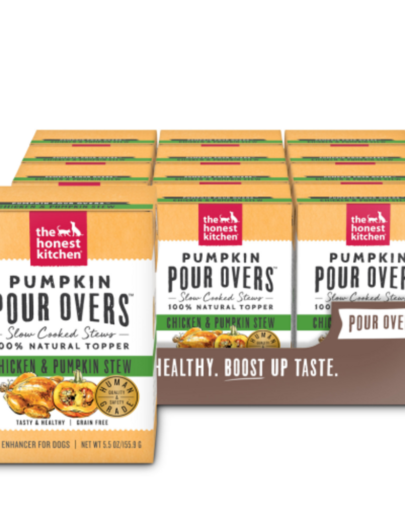 The Honest Kitchen The Honest Kitchen Pumpkin Pour Overs Wet Toppers for Dogs - Chicken & Pumpkin Stew - 12 pack, 5.5 oz