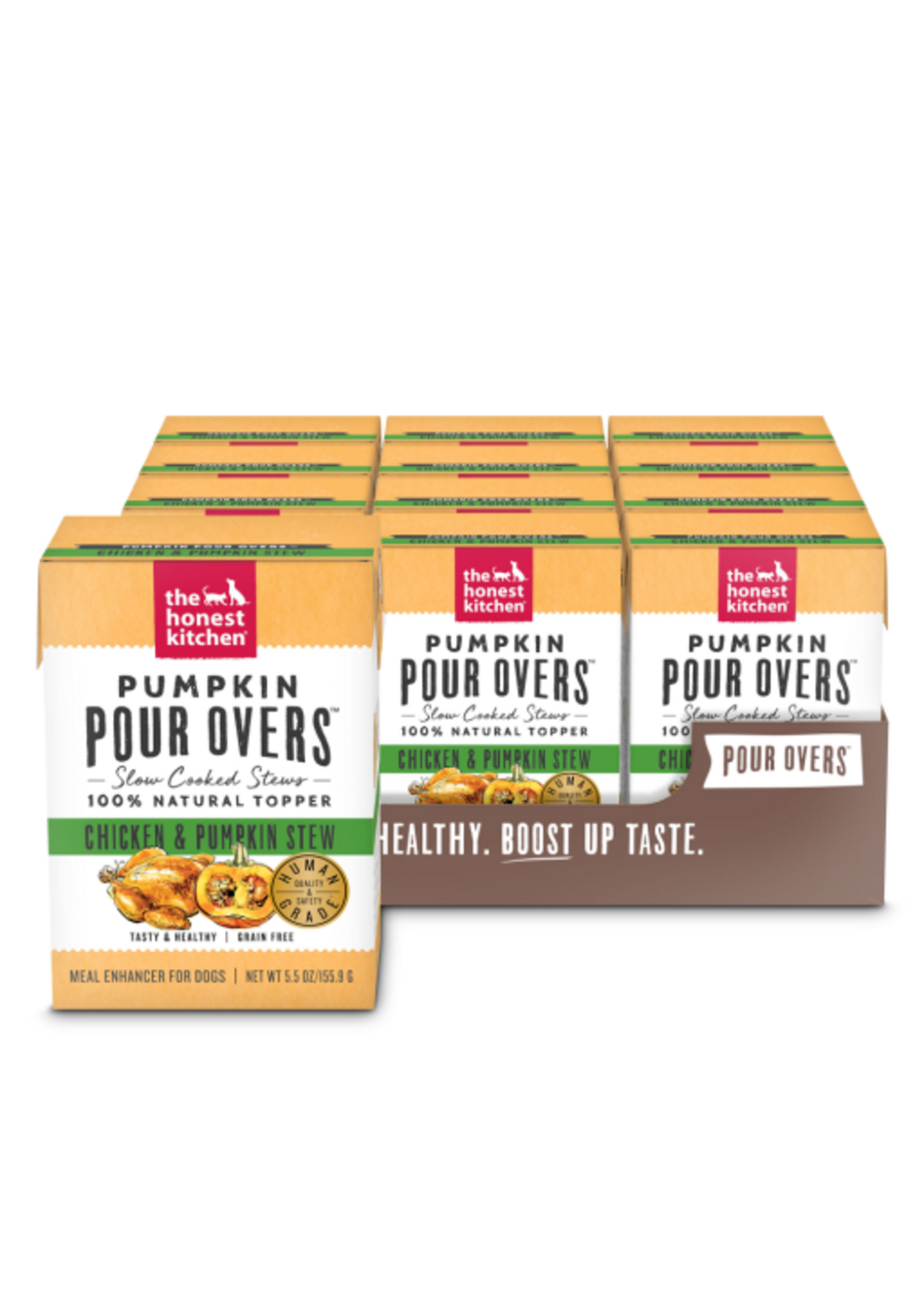 The Honest Kitchen The Honest Kitchen Pumpkin Pour Overs Wet Toppers for Dogs - Chicken & Pumpkin Stew - 12 pack, 5.5 oz