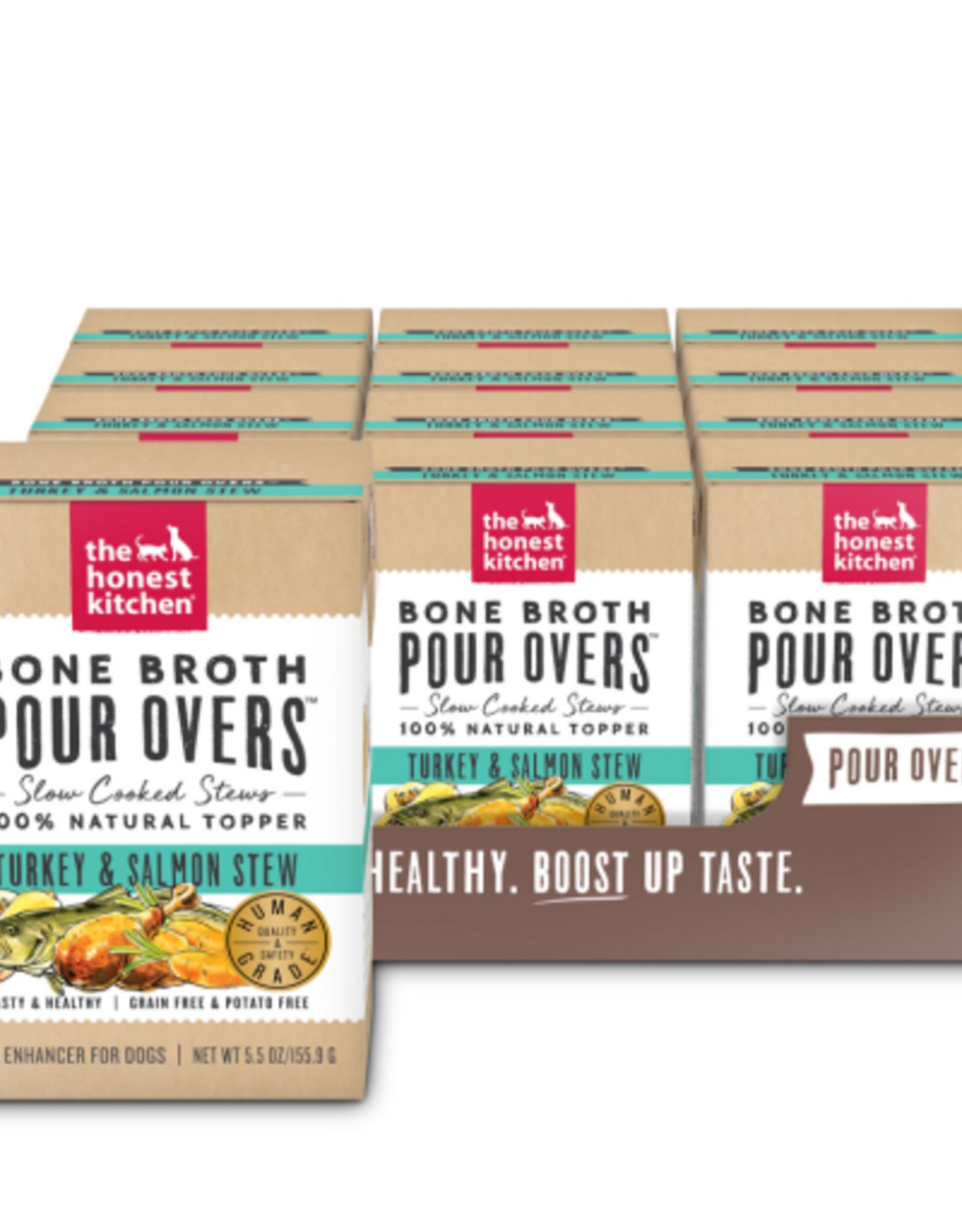 The Honest Kitchen The Honest Kitchen Bone Broth Pour Overs Wet Toppers for Dogs - 12 case, 5.5 oz