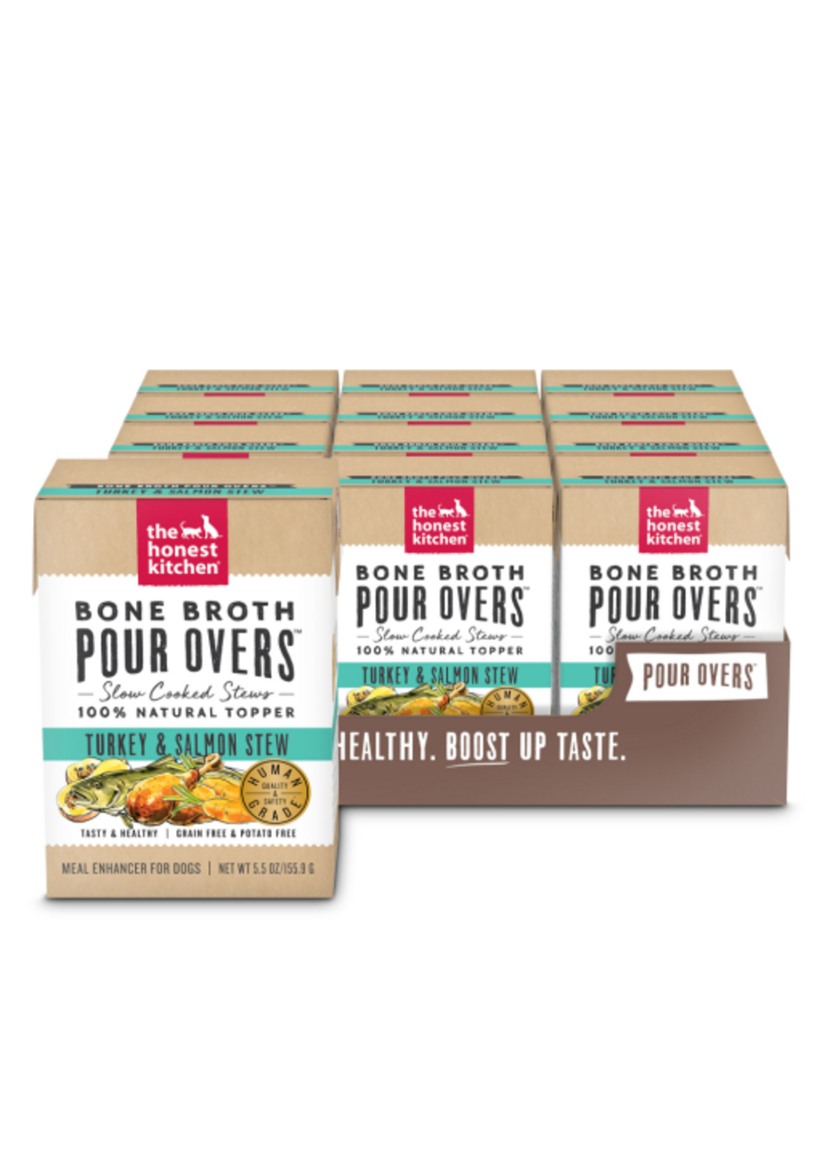 The Honest Kitchen The Honest Kitchen Bone Broth Pour Overs Wet Toppers for Dogs - 12 case, 5.5 oz