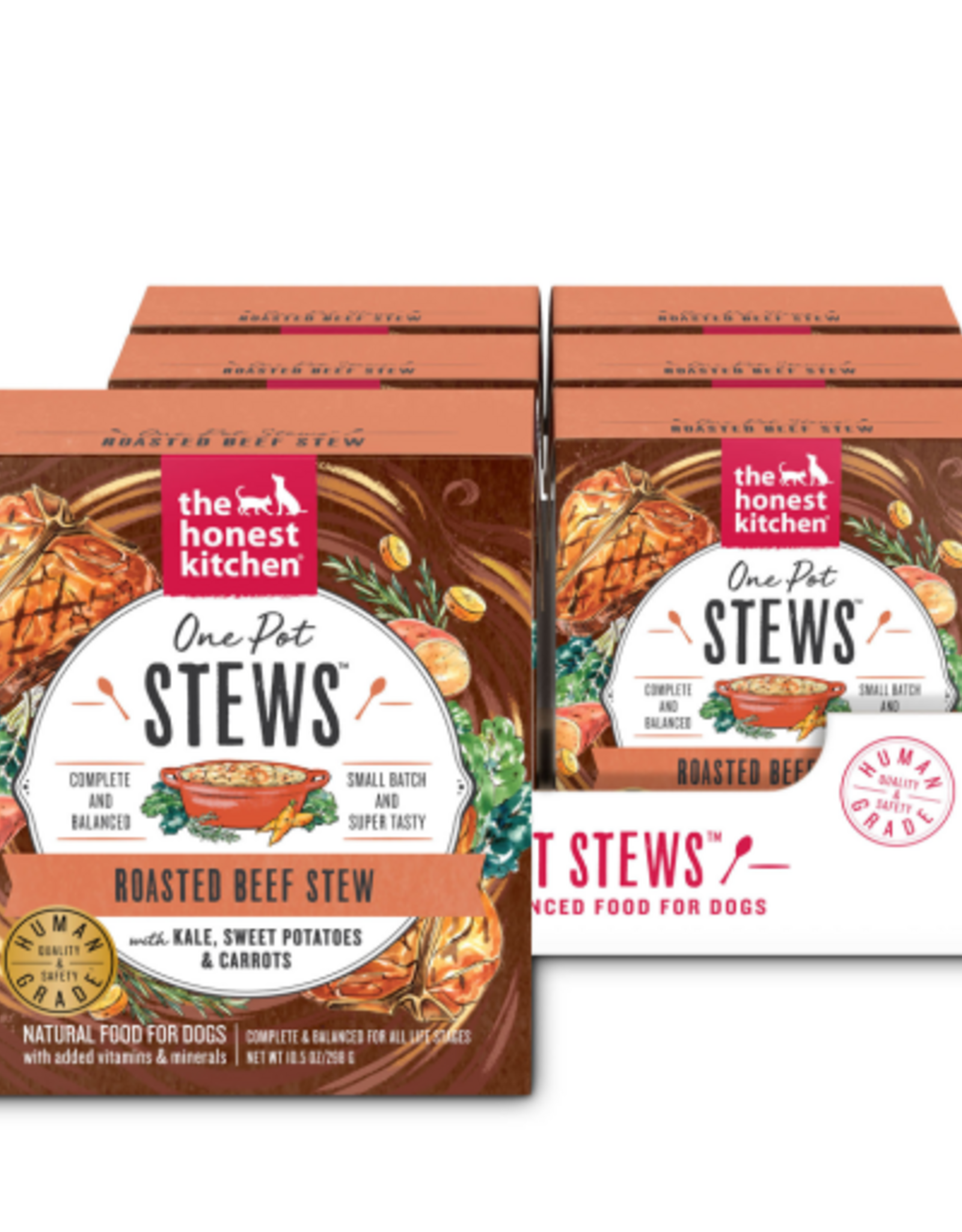 The Honest Kitchen The Honest Kitchen One Pot Stews: Roasted Beef Stew with Kale, Sweet Potatoes & Carrots Wet Dog Food, 10.5 oz (Pack of 6) (B088415JD6)