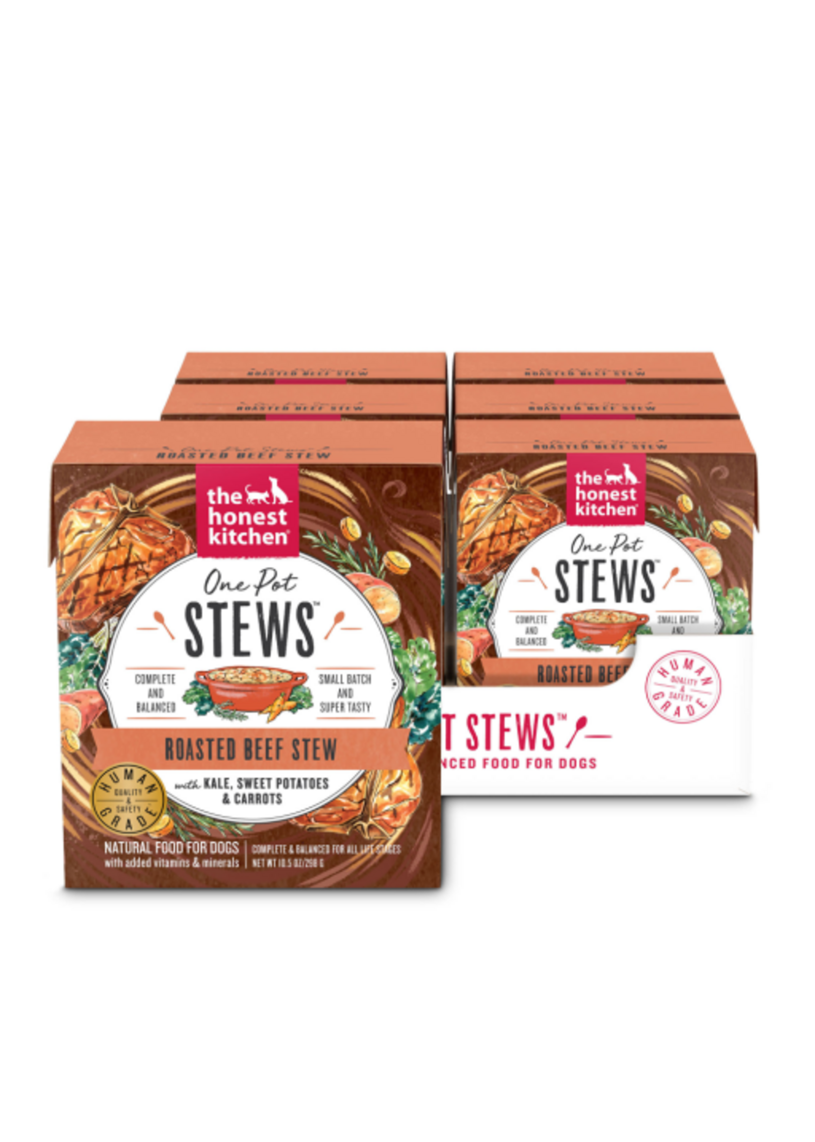 The Honest Kitchen The Honest Kitchen One Pot Stews Roasted Beef Stew with Kale, Sweet Potatoes & Carrots 10.5oz Pack of 6