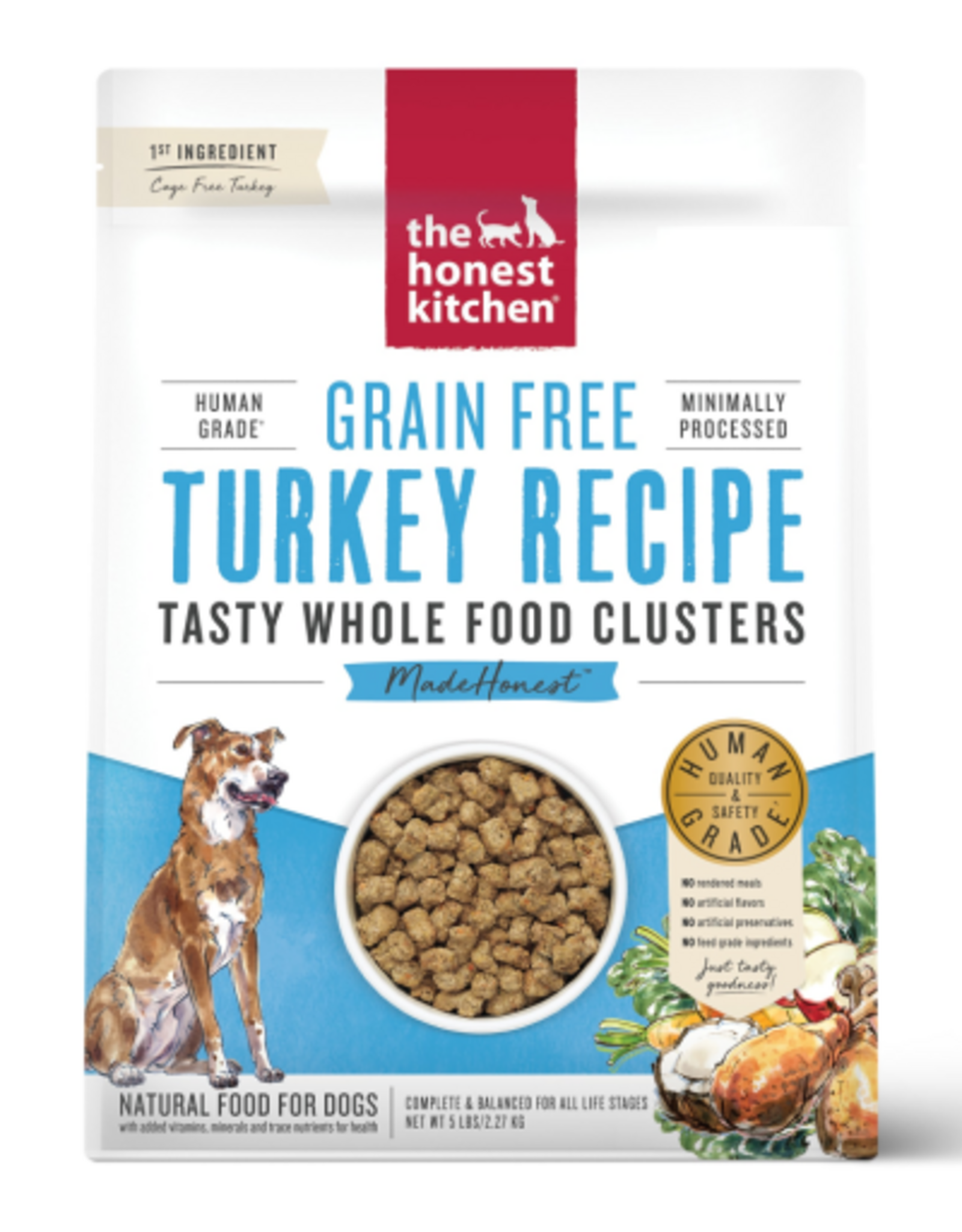 The Honest Kitchen The Honest Kitchen DOG GRAIN FREE TURKEY CLUSTERS - 5 LBS