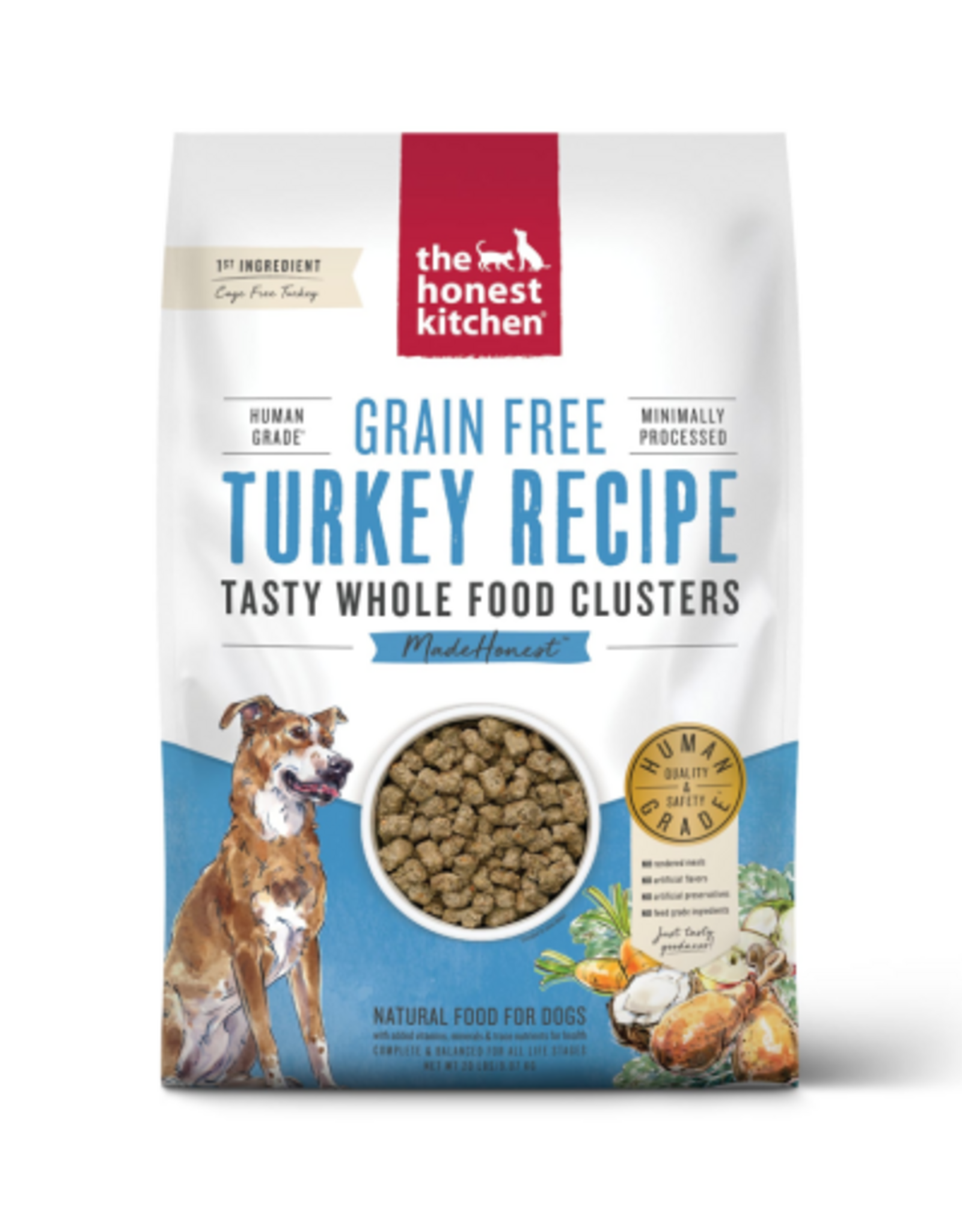 The Honest Kitchen The Honest Kitchen Grain Free Whole Food Clusters Dog Food - Cage Free Turkey 20 lb
