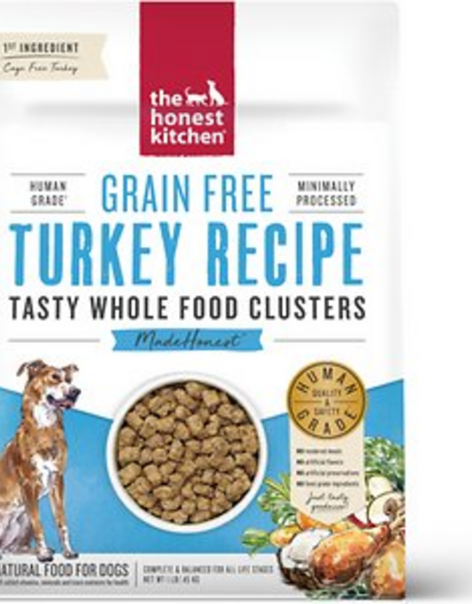 The Honest Kitchen The Honest Kitchen Whole Food Clusters Grain Free Turkey Dry Dog Food - 1 lb.