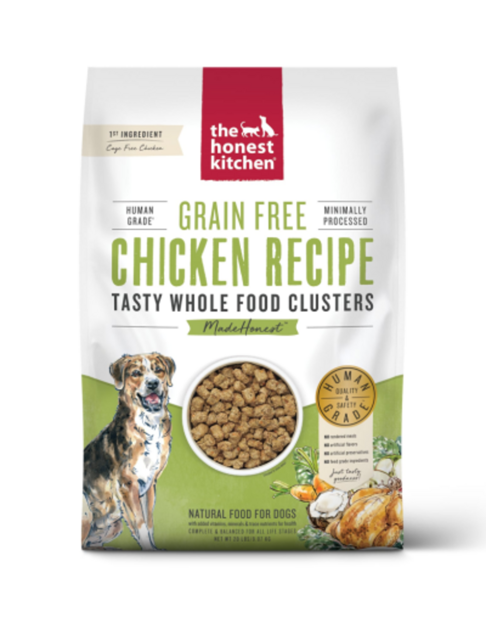 The Honest Kitchen The Honest Kitchen Grain Free Whole Food Clusters Dog Food - Cage Free Chicken 20 lb