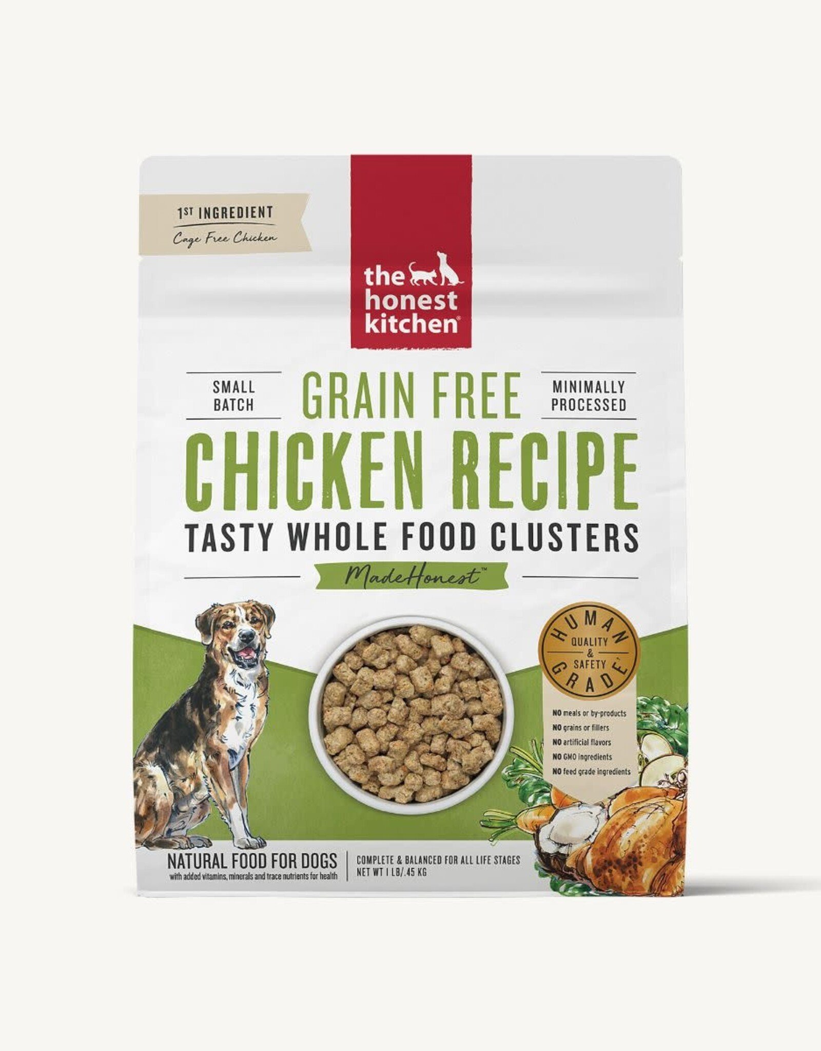 The Honest Kitchen The Honest Kitchen Whole Food Clusters Grain Free Chicken Dry Dog Food - 1 lb.