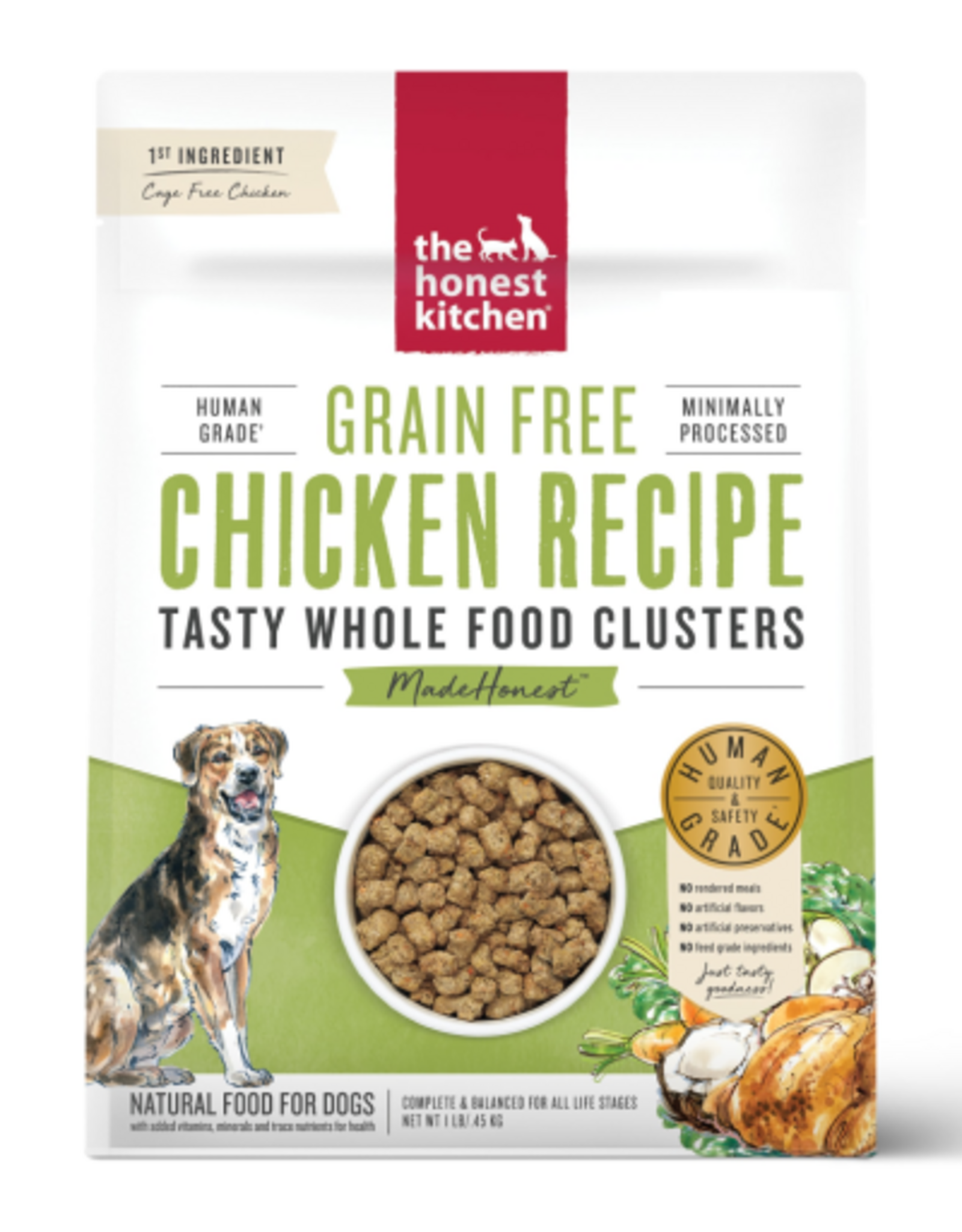 The Honest Kitchen The Honest Kitchen Whole Food Clusters Grain Free Chicken Dry Dog Food - 1 lb.