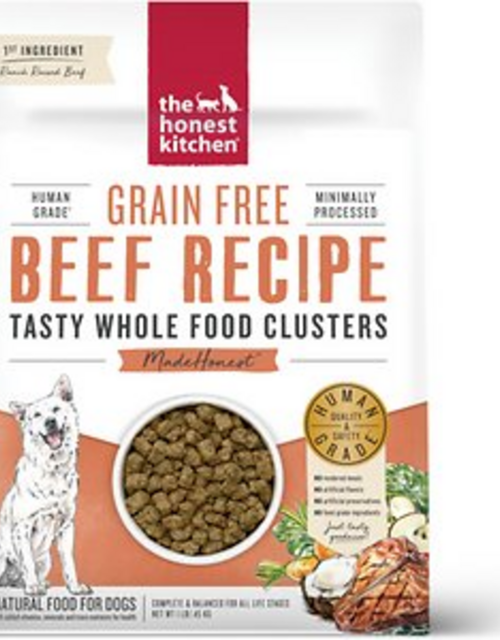The Honest Kitchen The Honest Kitchen Whole Food Clusters Grain Free Beef Dry Dog Food - 1 lb.
