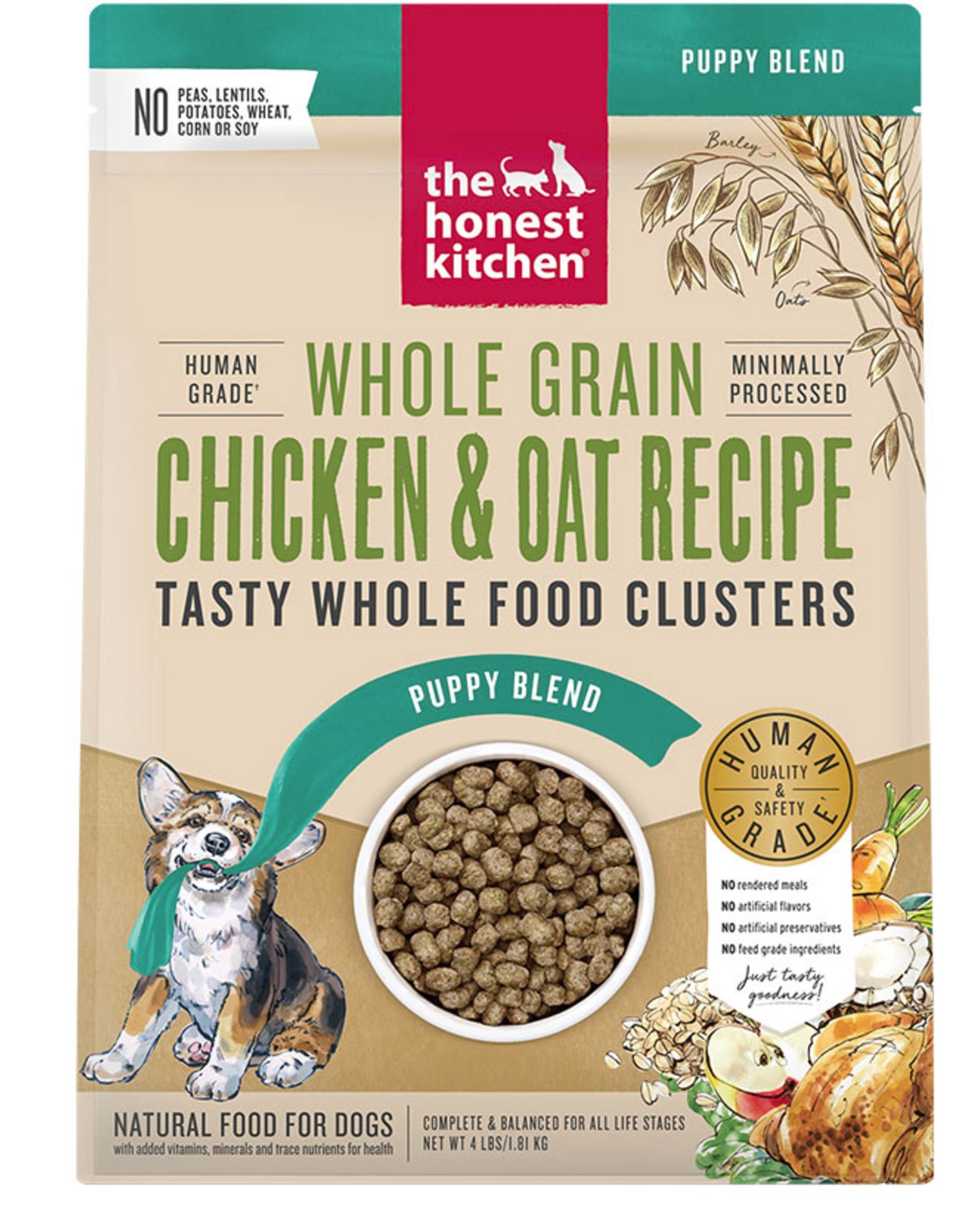 The Honest Kitchen The Honest Kitchen Whole Food Clusters Dry Puppy Food - Whole Grain Chicken - 4 lb.