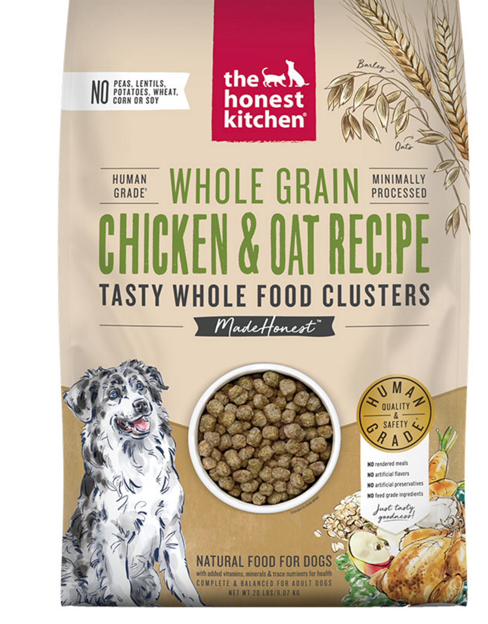 The Honest Kitchen The Honest Kitchen Whole Food Clusters Whole Grain Chicken & Oat Recipe Dry Dog Food - 20 lbs.