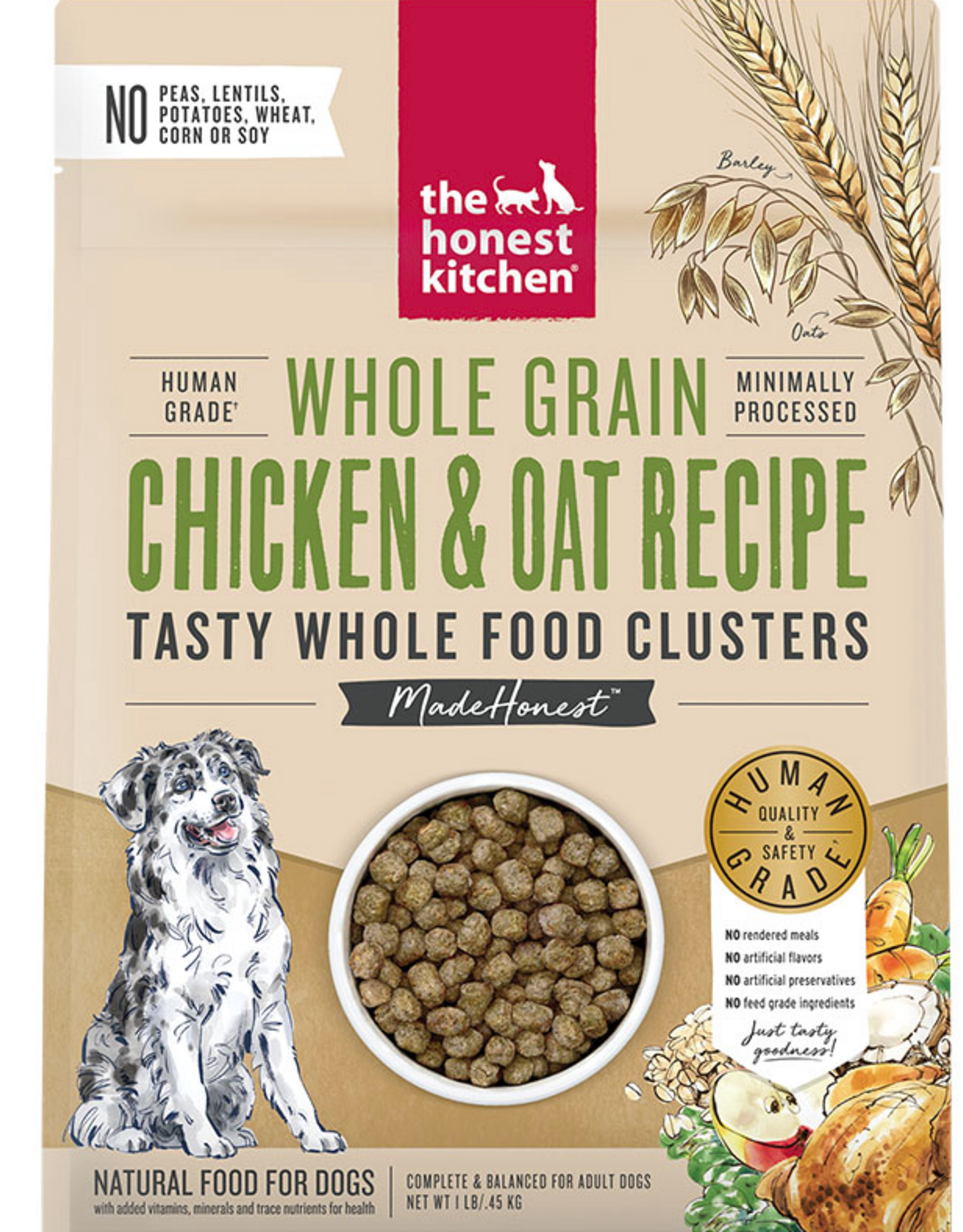 The Honest Kitchen The Honest Kitchen Whole Food Clusters Whole Grain Chicken & Oat Recipe Dry Dog Food - 1 lb.