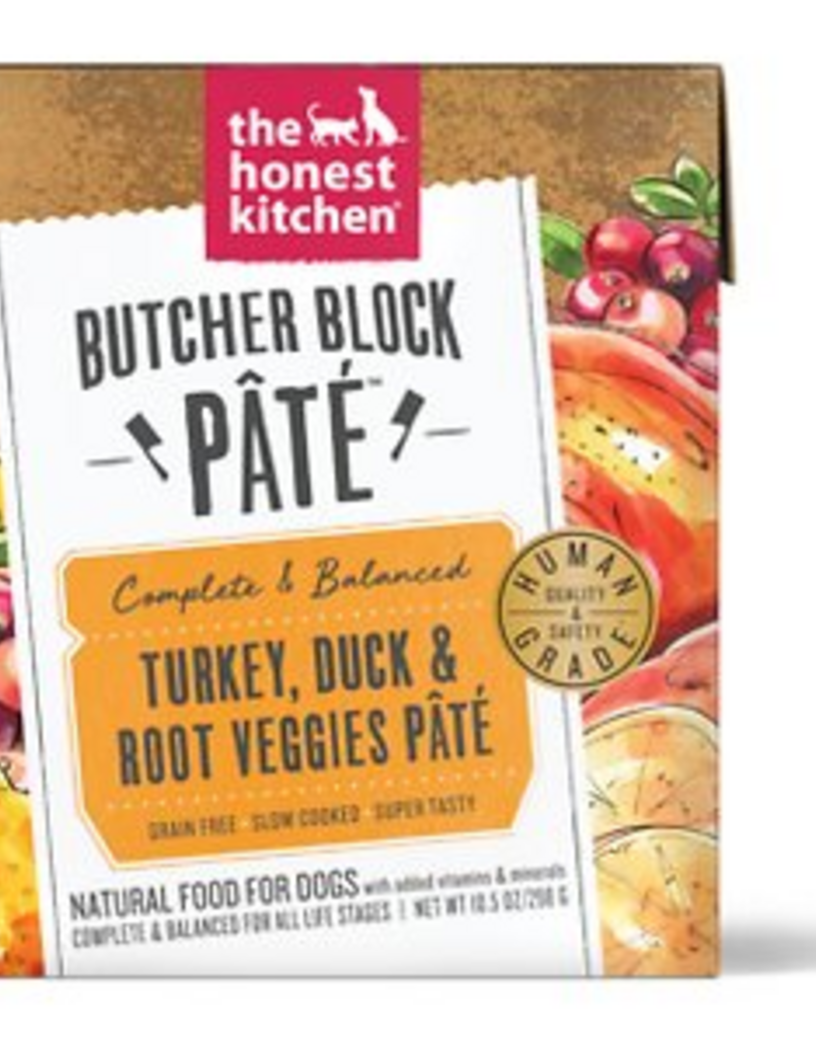 The Honest Kitchen The Honest Kitchen Butcher Block Pate: Turkey, Duck & Root Veggies Pate Wet Dog Food - 10.5 Oz., Case of 6
