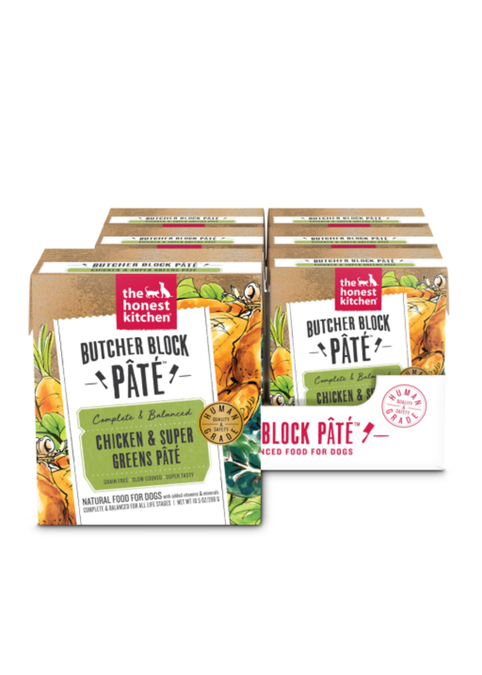 The Honest Kitchen The Honest Kitchen Butcher Block Pate : Chicken & Super Greens Wet Dog Food - 10.5 oz x 12