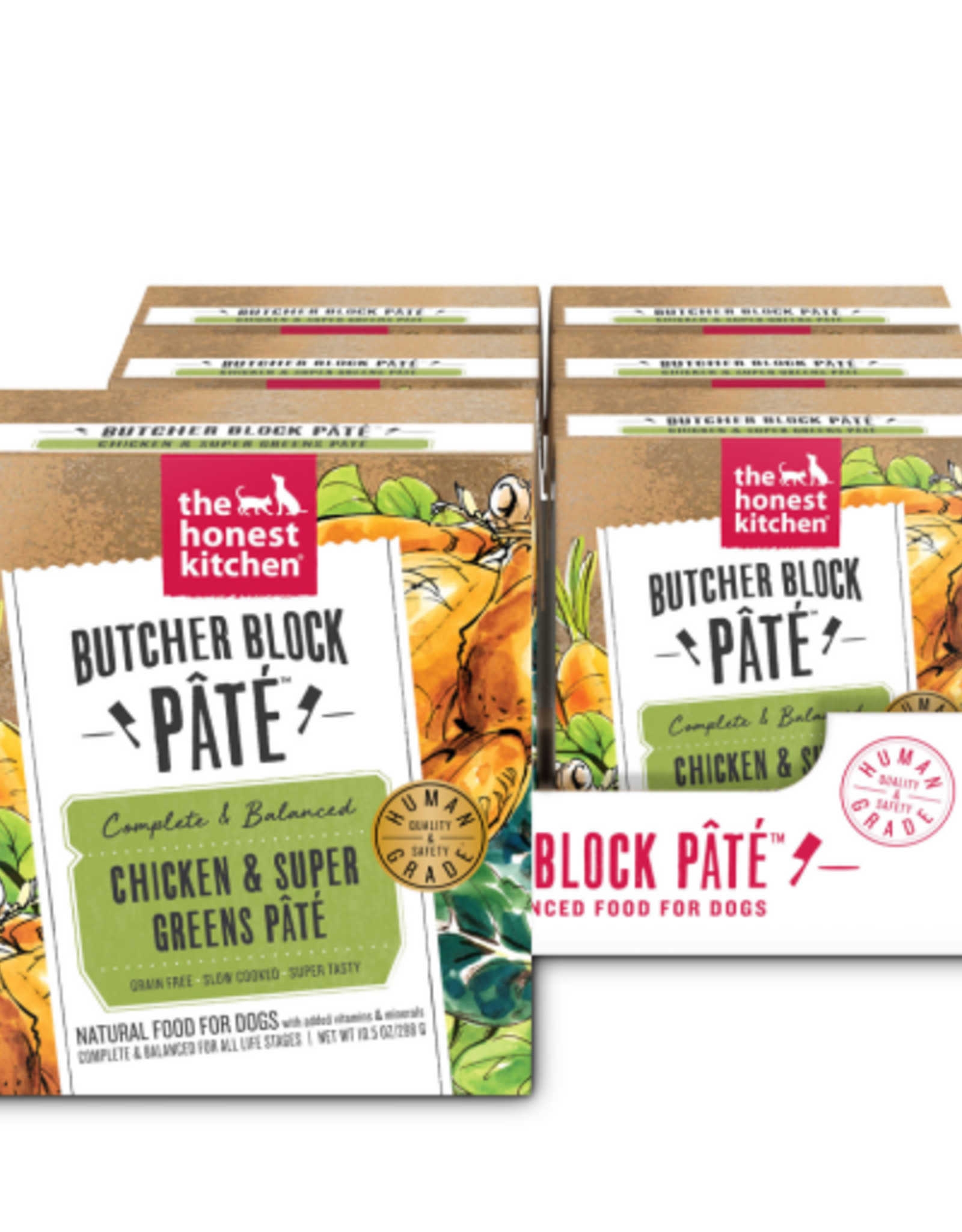 The Honest Kitchen The Honest Kitchen Butcher Block Pate : Chicken & Super Greens Wet Dog Food - 10.5 oz x 12
