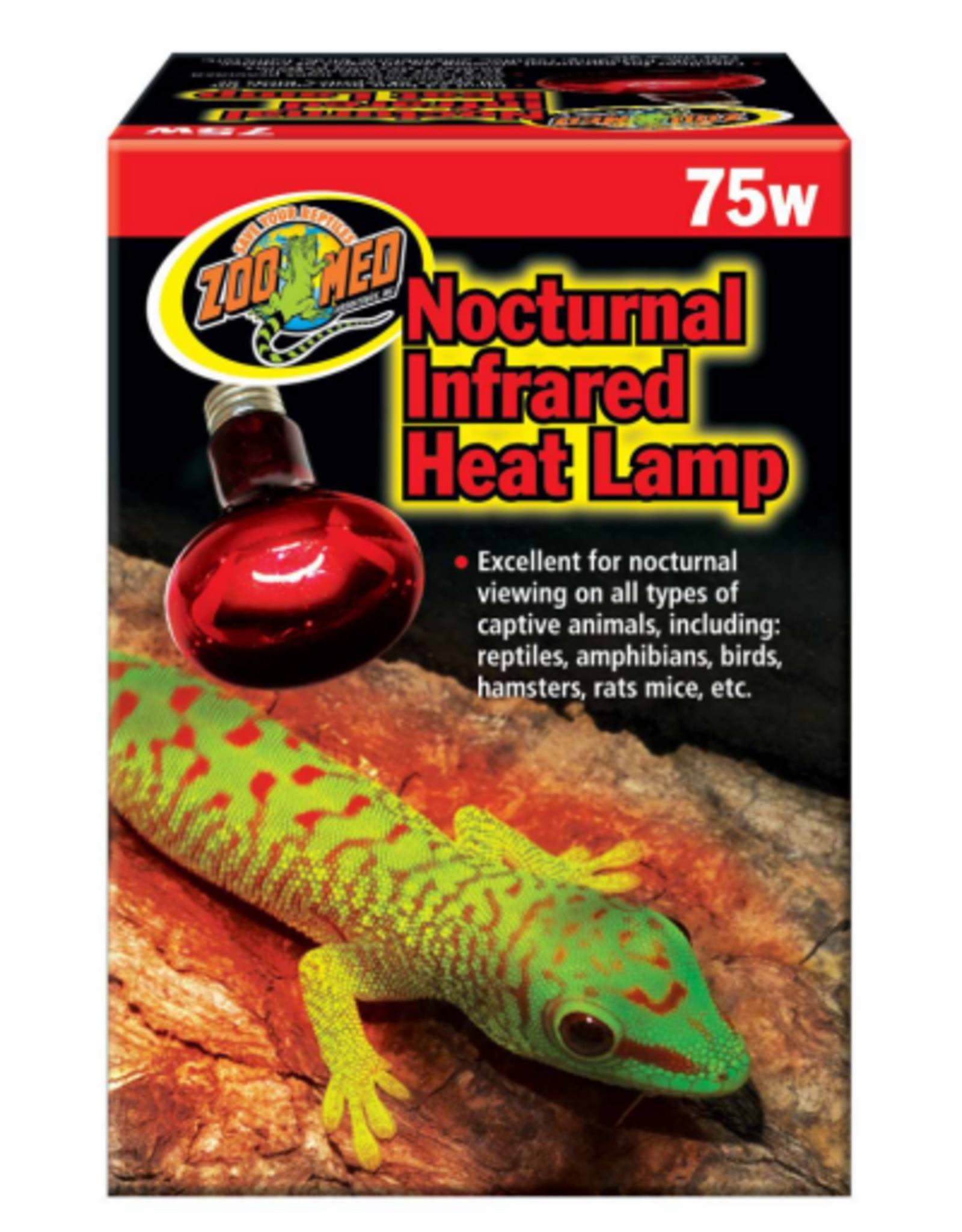 Zoo Med Zoo Med Nocturnal Infrared Heat Lamp - 75 Watt