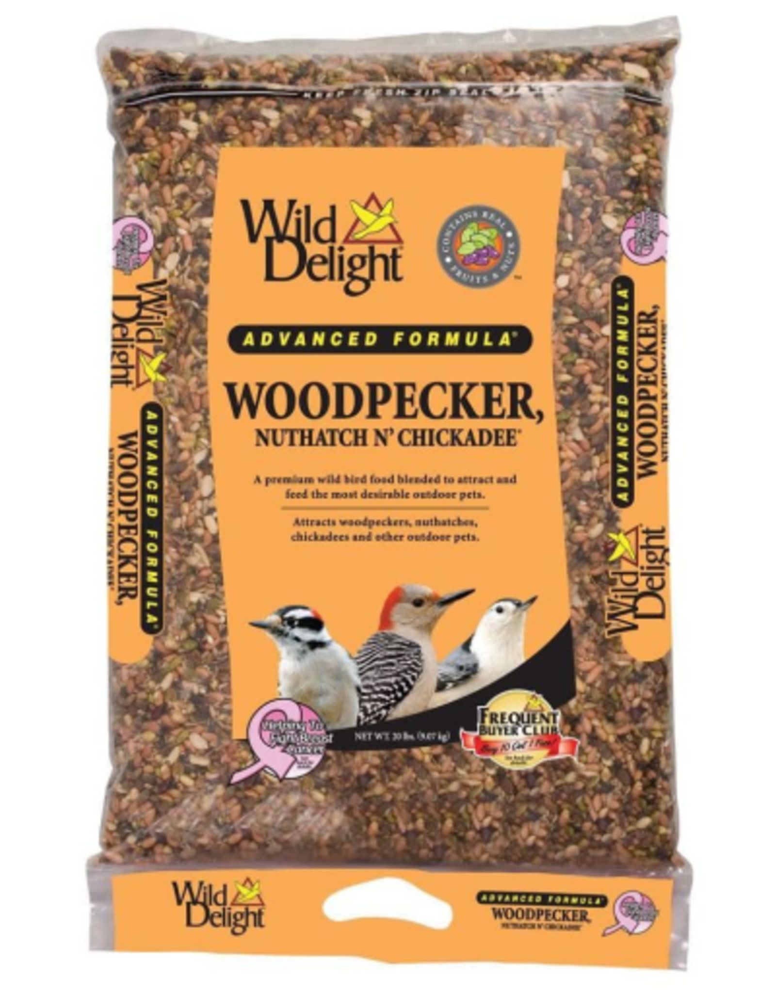 Wild Delight Wild Delight Woodpecker Nuthatch 'N Chickadee Bird Seed - 20 lbs.