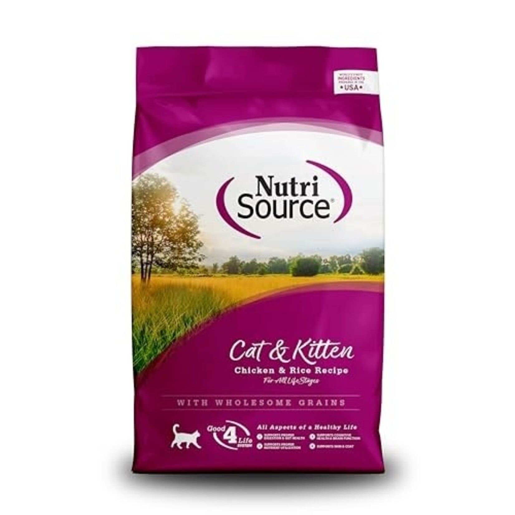 NutriSource NutriSource Chicken & Rice Dry Cat & Kitten Food - 12 lb