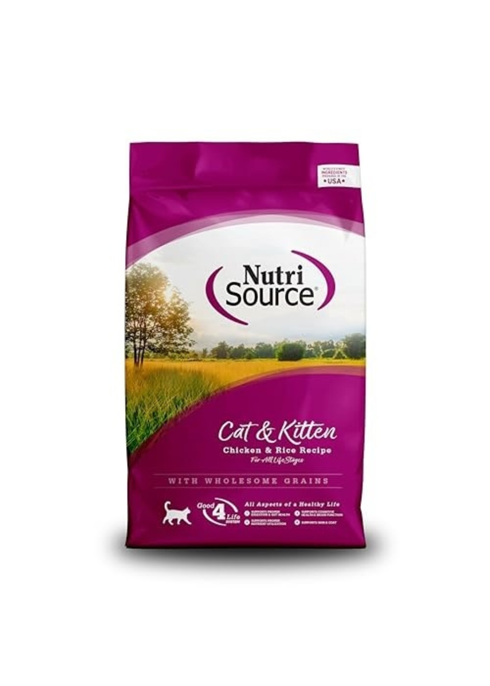 NutriSource NutriSource Chicken & Rice Dry Cat & Kitten Food - 12 lb