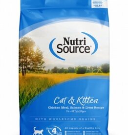NutriSource NutriSource Cat & Kitten Chicken, Salmon & Liver Dry Cat Food - 12 Lb