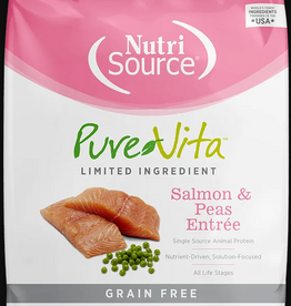 NutriSource PureVita Grain Free Salmon & Peas Dry Cat Food - 4 Lb Bag