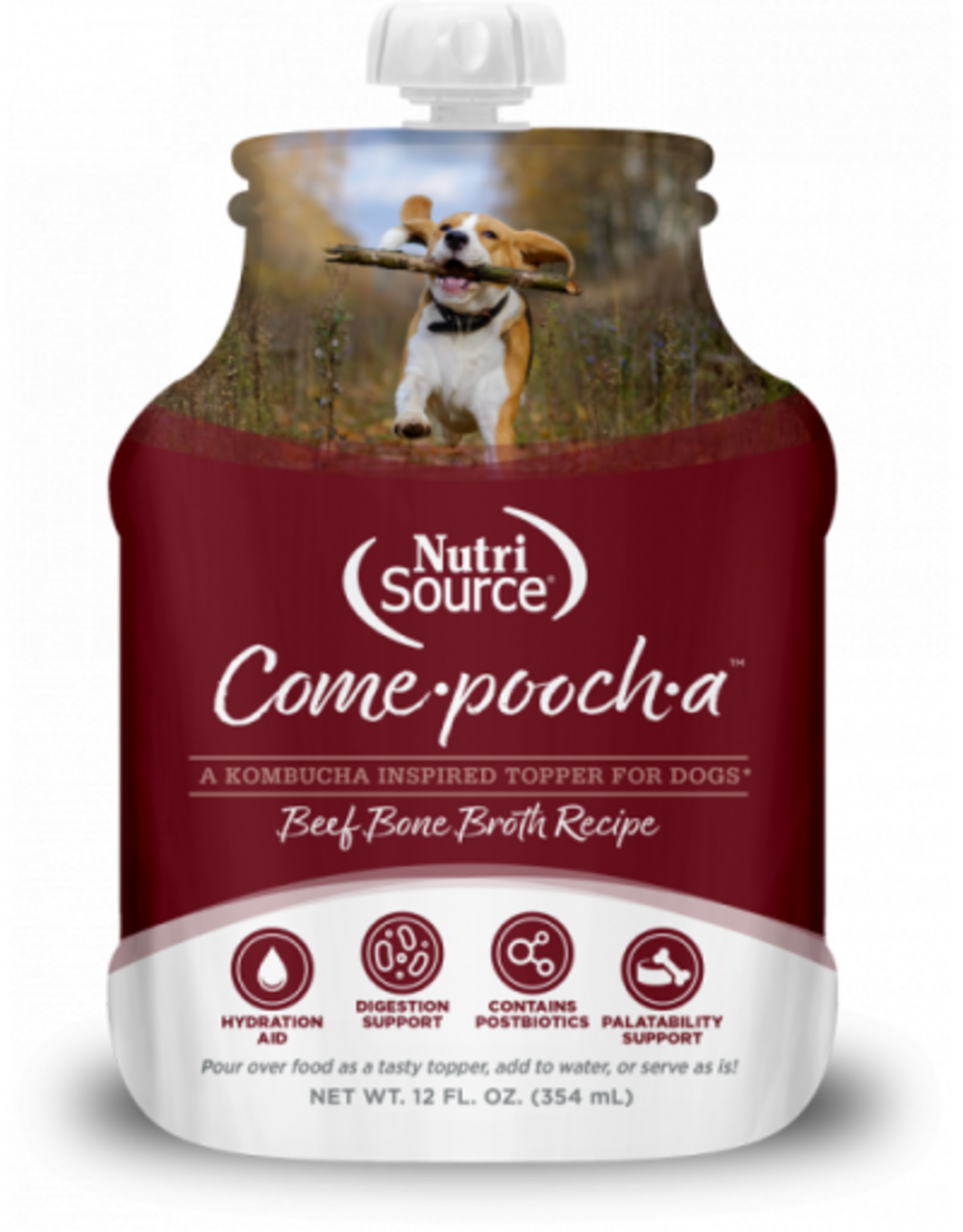 NutriSource NUTRISOURCE COME-POOCH-A BEEF BONE BROTH - 12 OZ