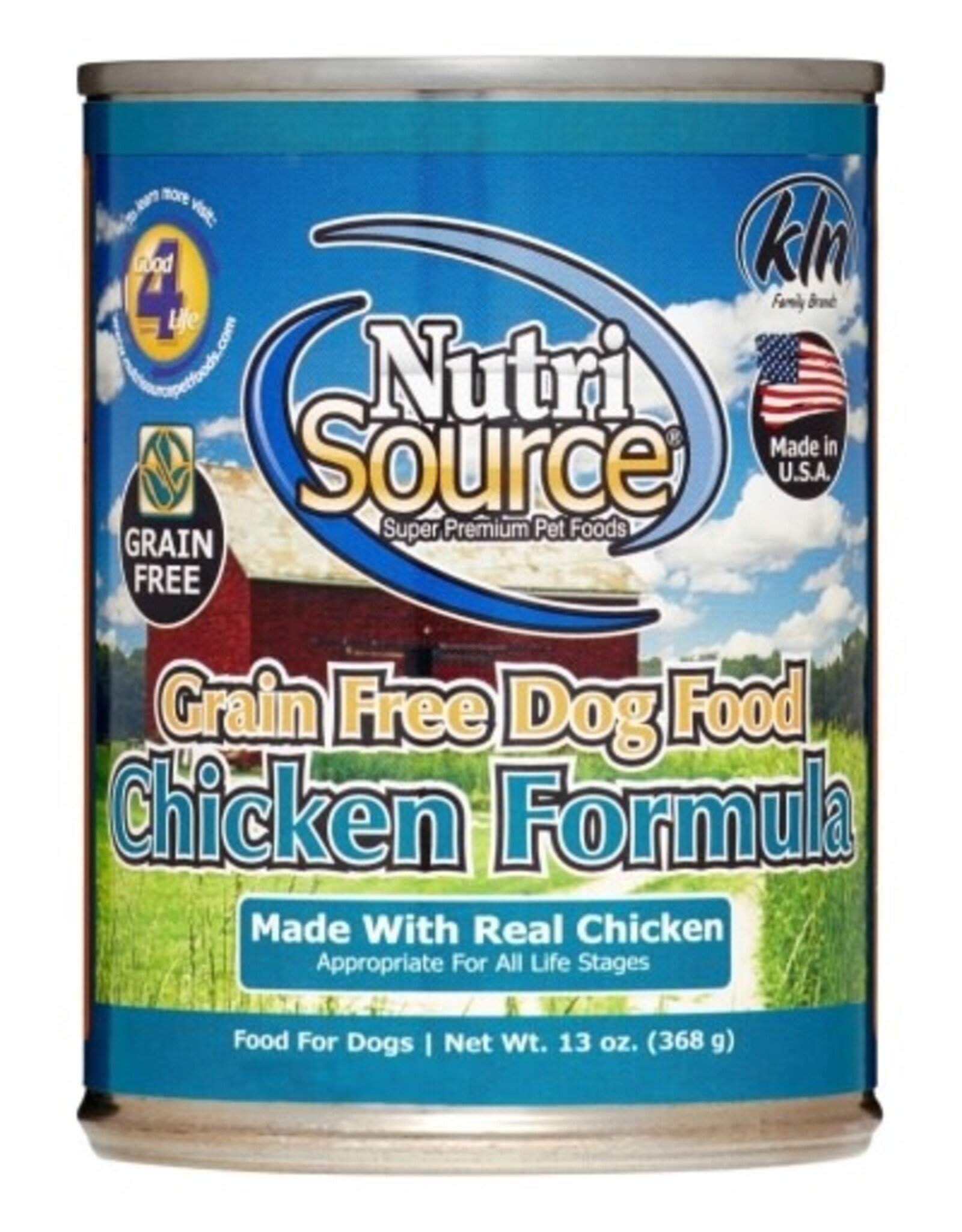 NutriSource NutriSource Grain Free Chicken Formula Canned Dog Food - 13 Oz, Case of 12