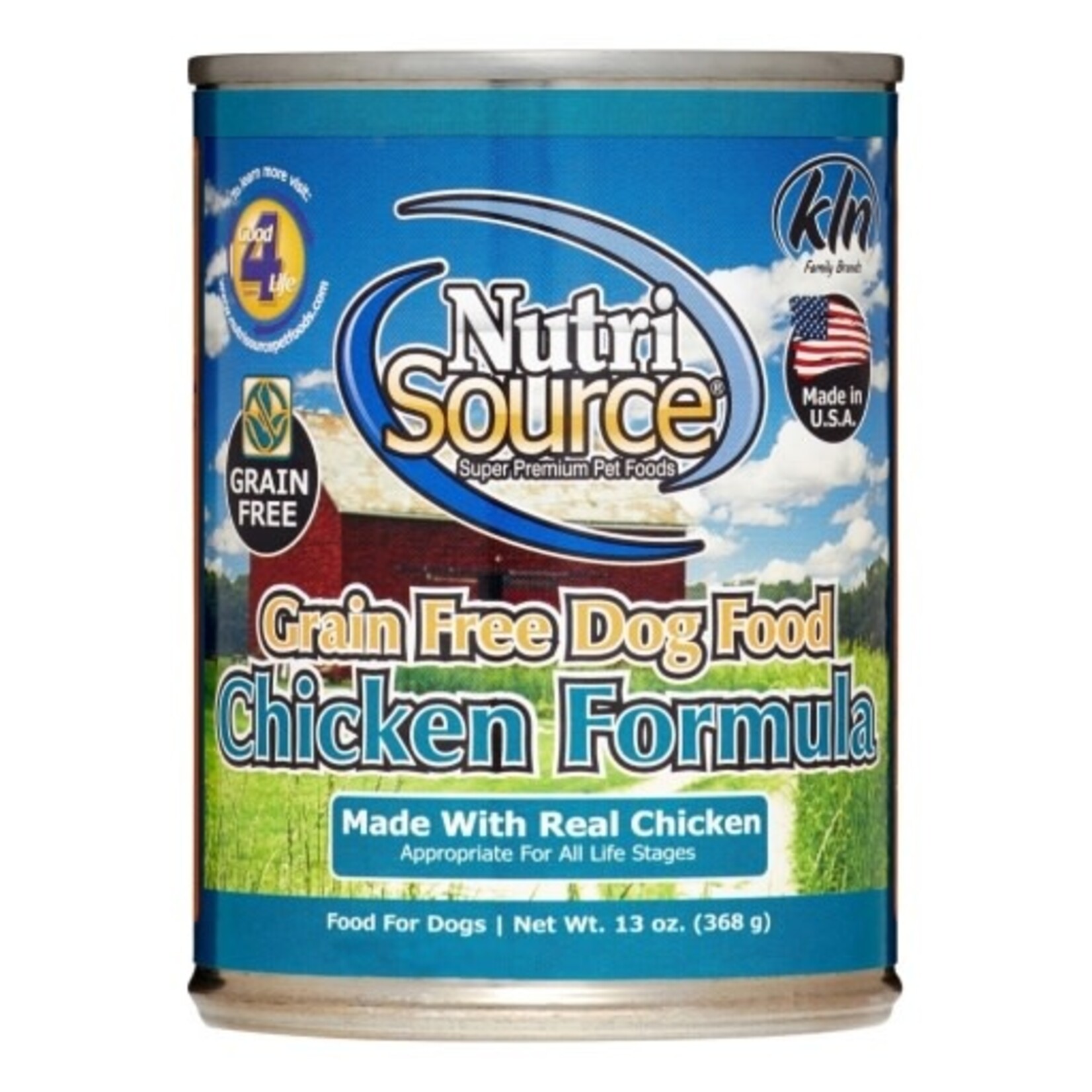 NutriSource NutriSource Grain Free Chicken Formula Canned Dog Food - 13 Oz, Case of 12