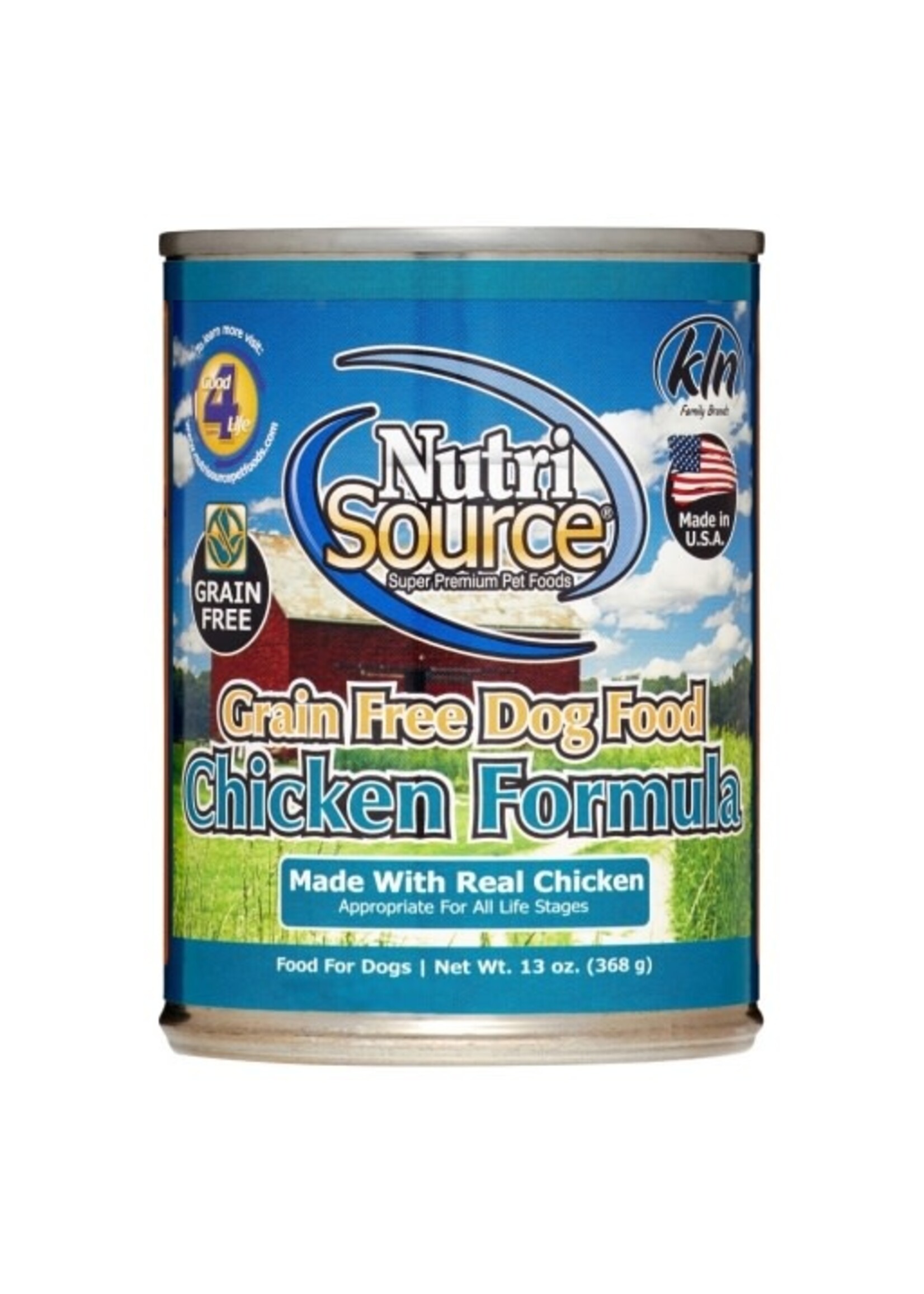 NutriSource NutriSource Grain Free Chicken Formula Canned Dog Food - 13 Oz, Case of 12