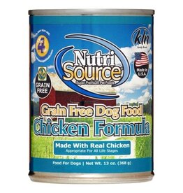 NutriSource NutriSource Grain Free Chicken Formula Canned Dog Food - 13 Oz, Case of 12