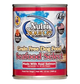 NutriSource NutriSource Grain Free Seafood Select Formula Canned Dog Food - 13 Oz, Case of 12