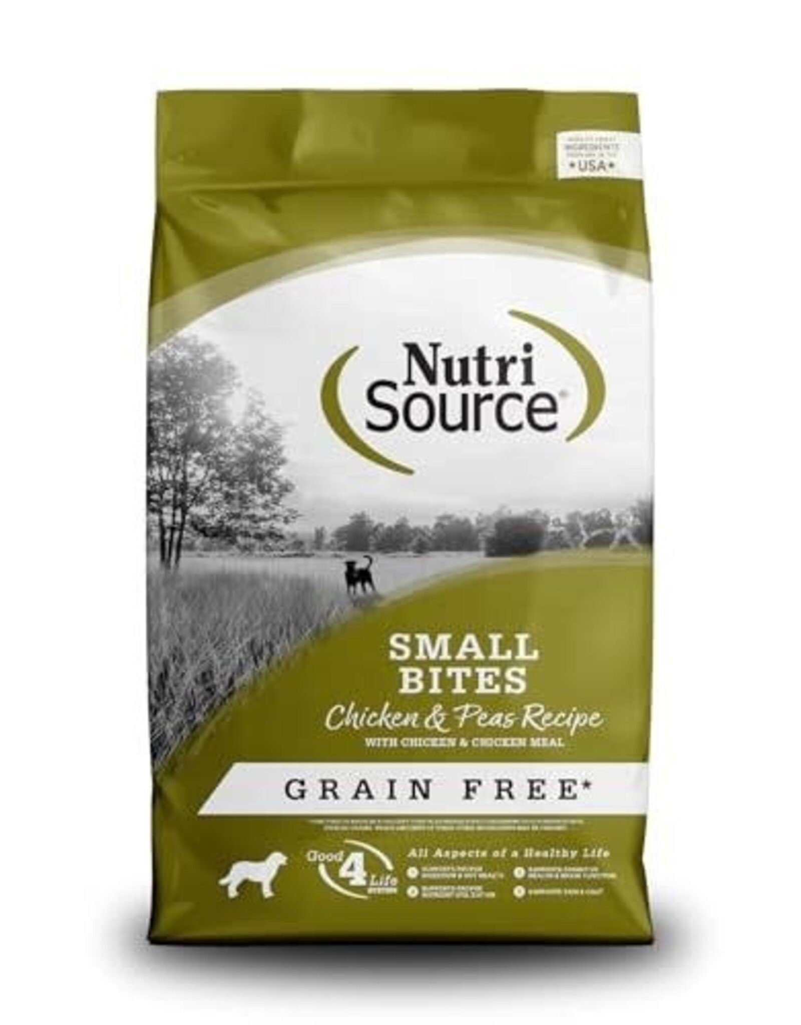 NutriSource NutriSource Grain Free Small Breed Bites Chicken & Pea Recipe Dry Dog Food - 12 Lb Bag