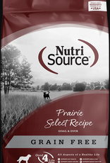 NutriSource NUTRISOURCE DOG GRAIN FREE PRAIRIE SELECT QUAIL & DUCK - 26 lbs