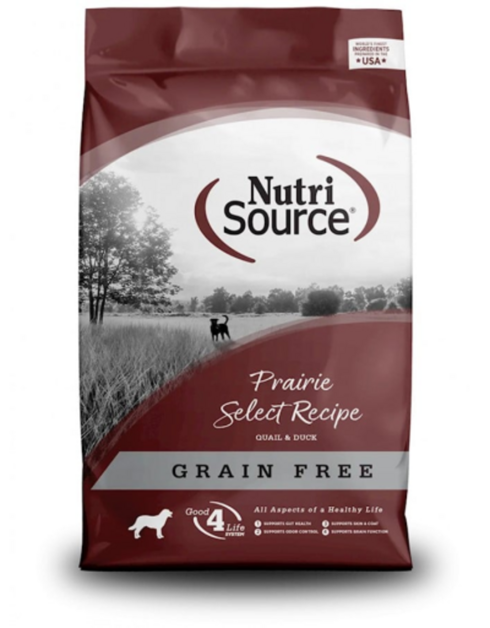 NutriSource NUTRISOURCE DOG GRAIN FREE PRAIRIE SELECT QUAIL & DUCK - 26 lbs