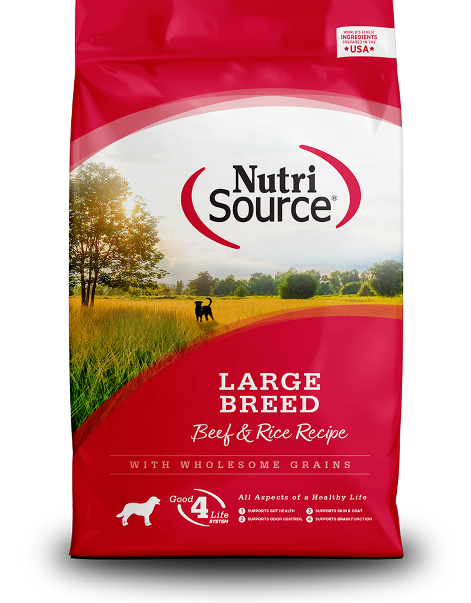 NutriSource NUTRISOURCE DOG LARGE BREED BEEF & RICE - 26 lbs